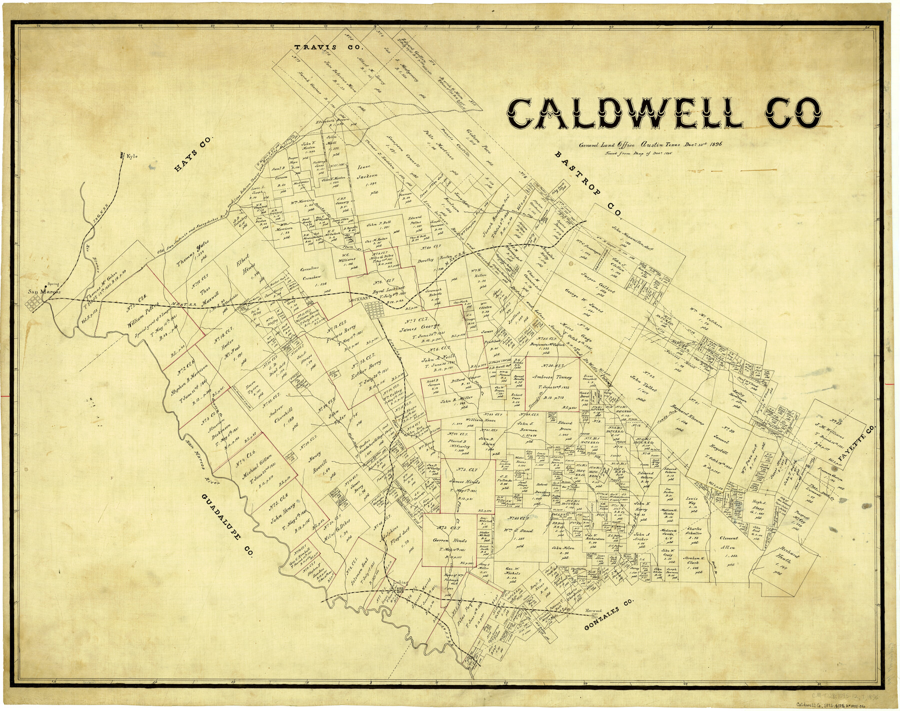 4898, Caldwell Co., General Map Collection