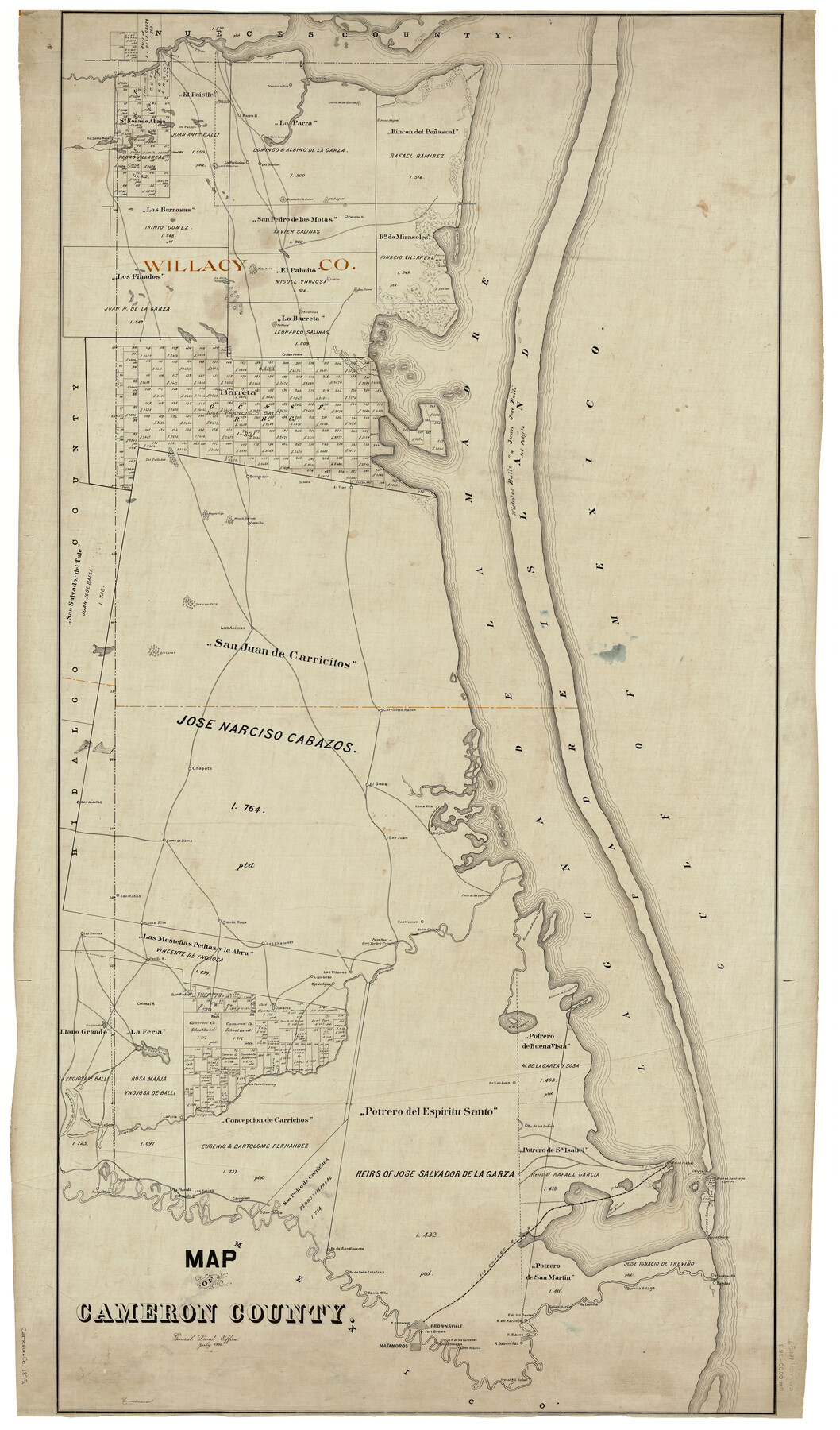 4901, Map of Cameron County, General Map Collection