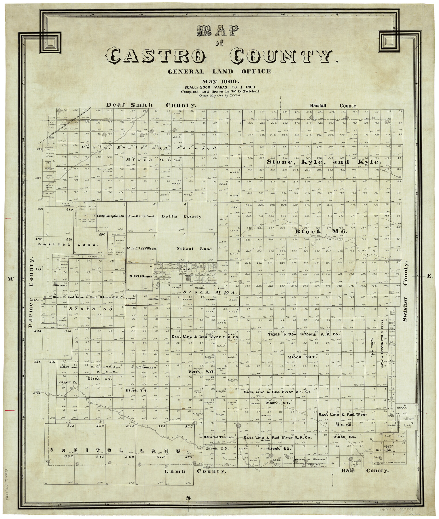 4906, Map of Castro County, General Map Collection