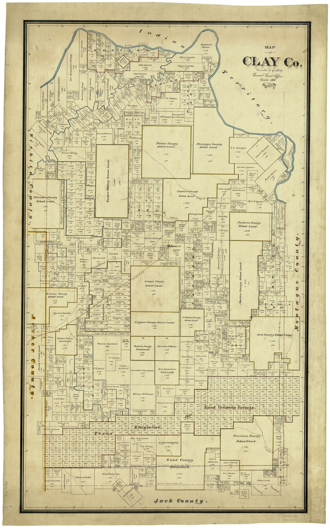 4910, Map of Clay Co., General Map Collection