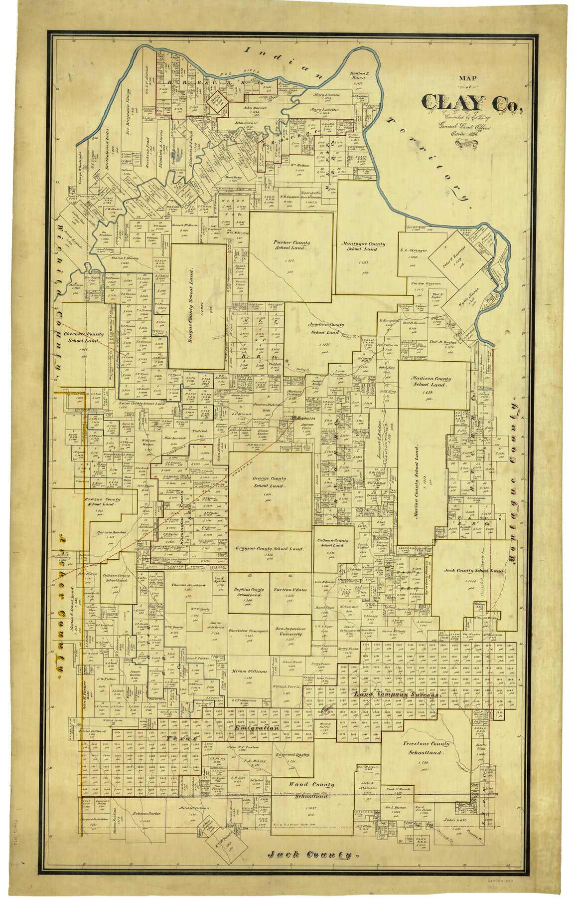 4910, Map of Clay Co., General Map Collection