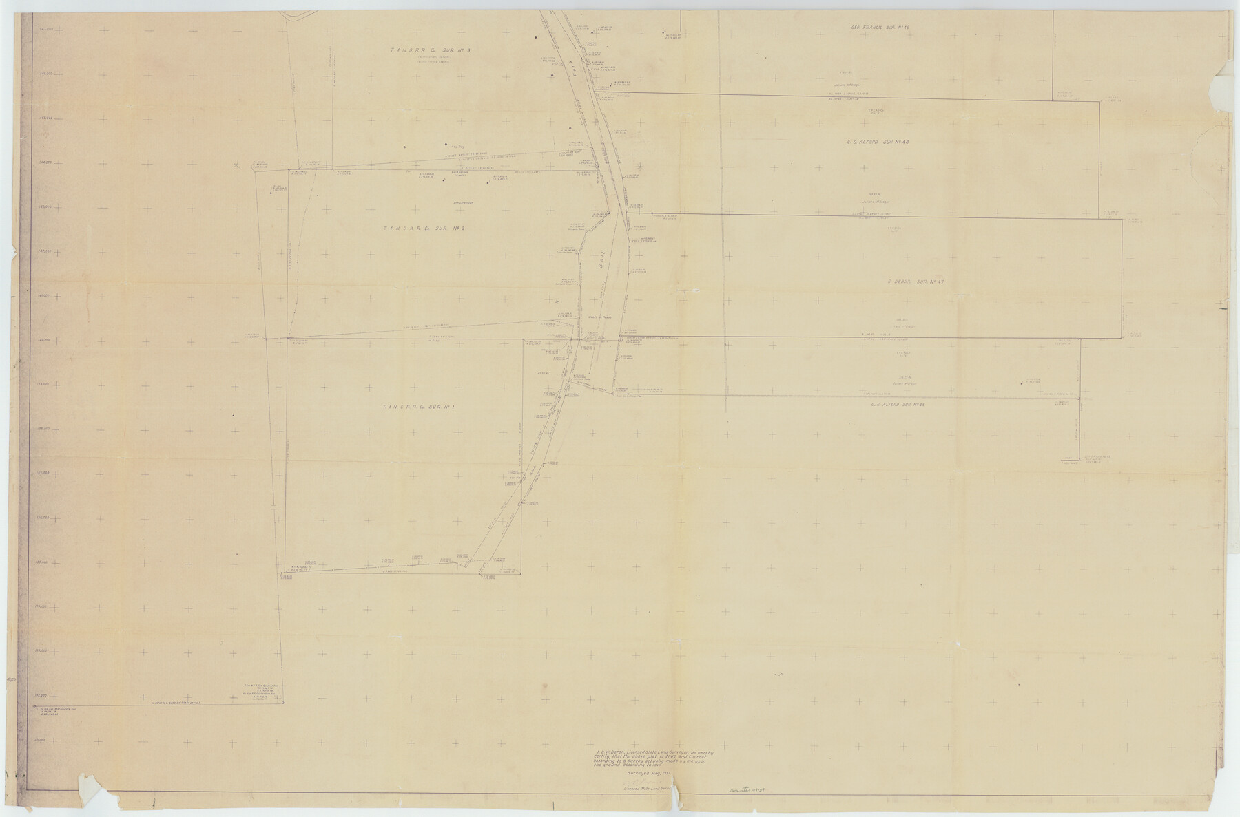 49129, Stonewall County Rolled Sketch 20, General Map Collection