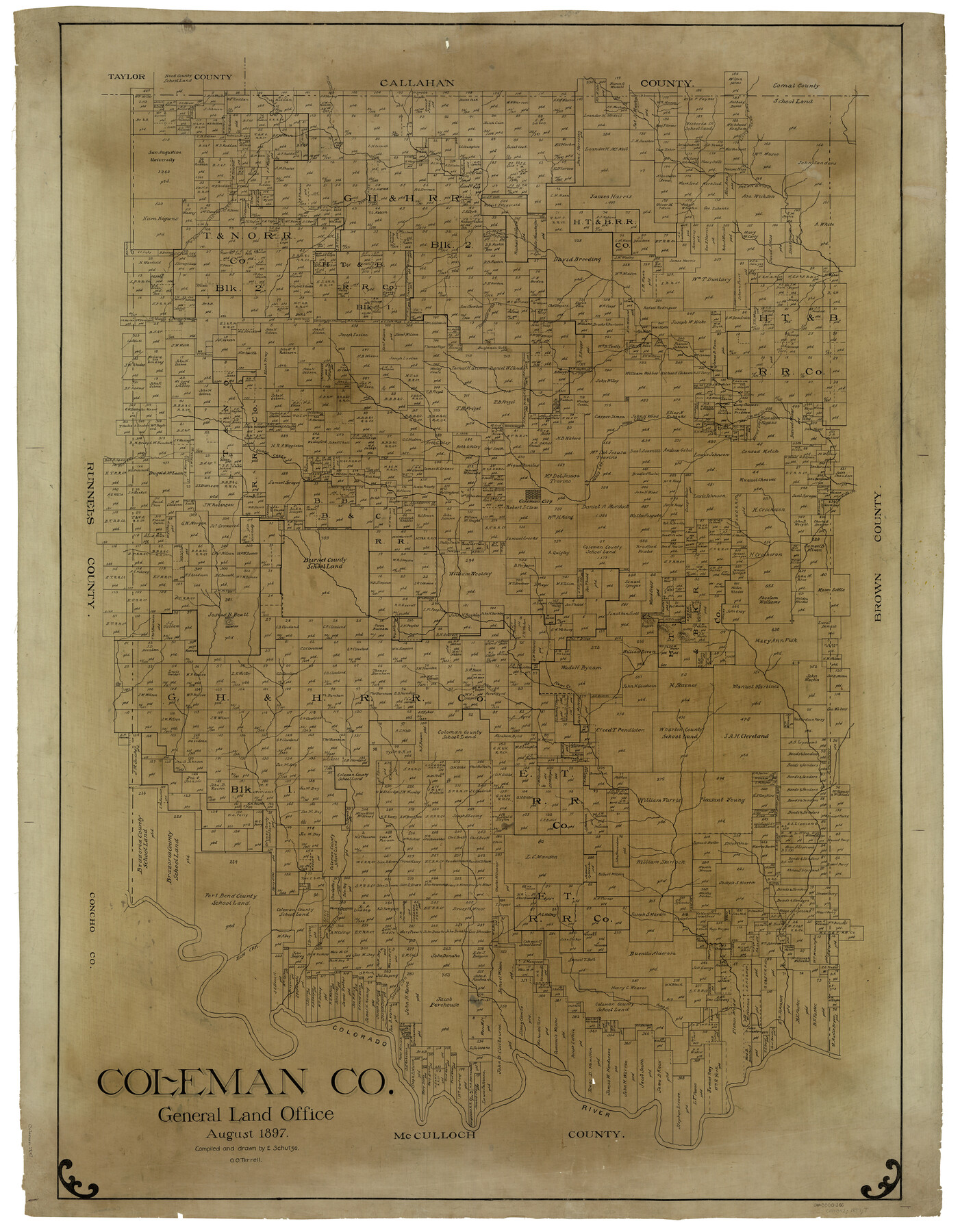 4913, Coleman Co., General Map Collection