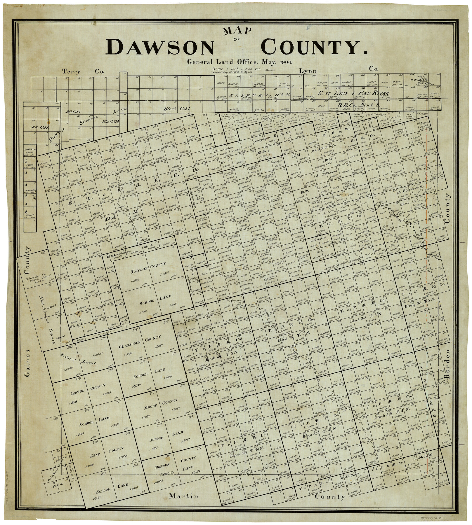 4929, Map of Dawson County, General Map Collection