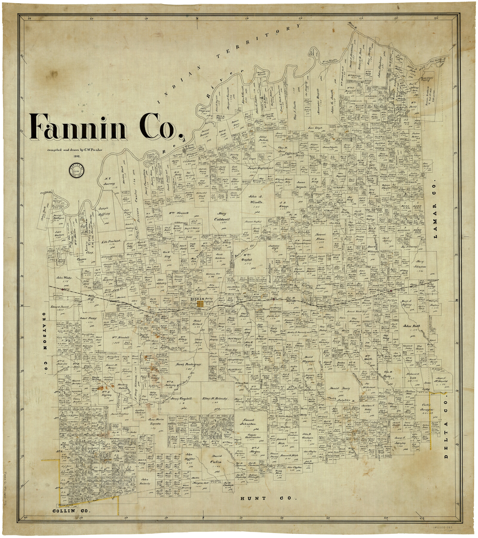 4944, Fannin Co., General Map Collection
