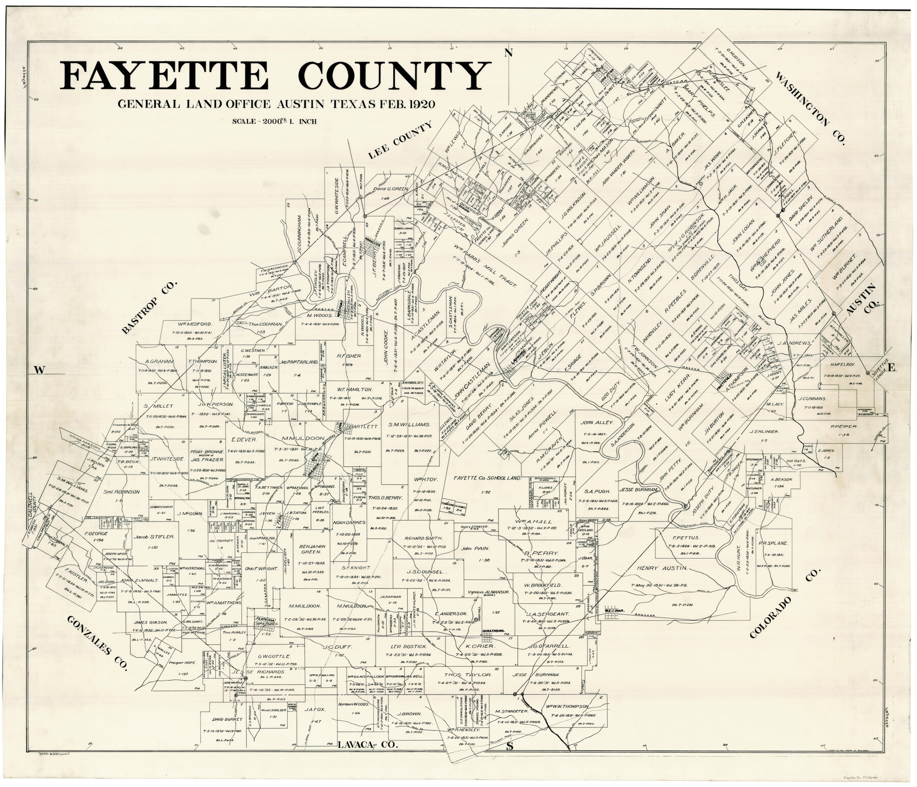 4945, Fayette County, General Map Collection