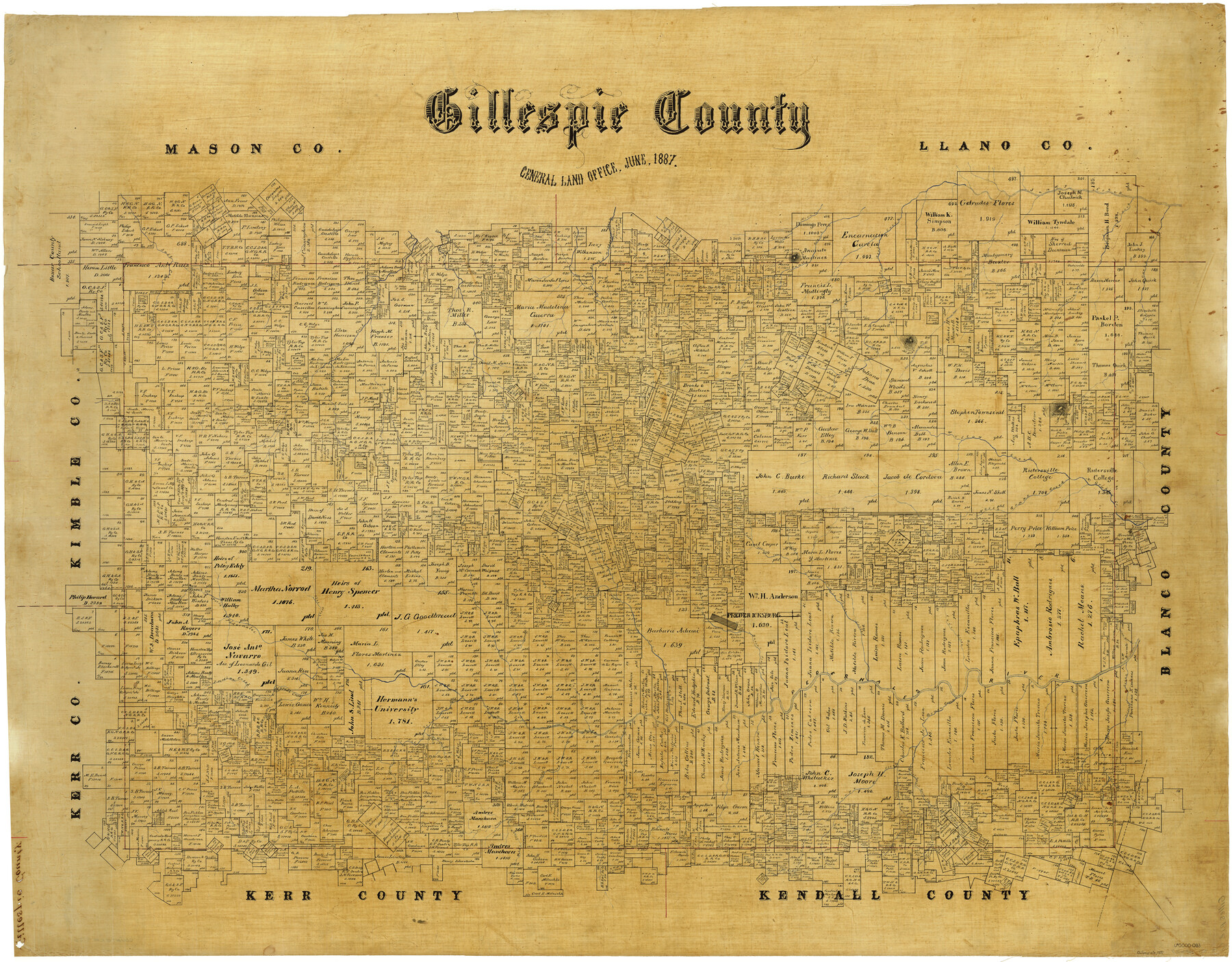 4956, Gillespie County, General Map Collection