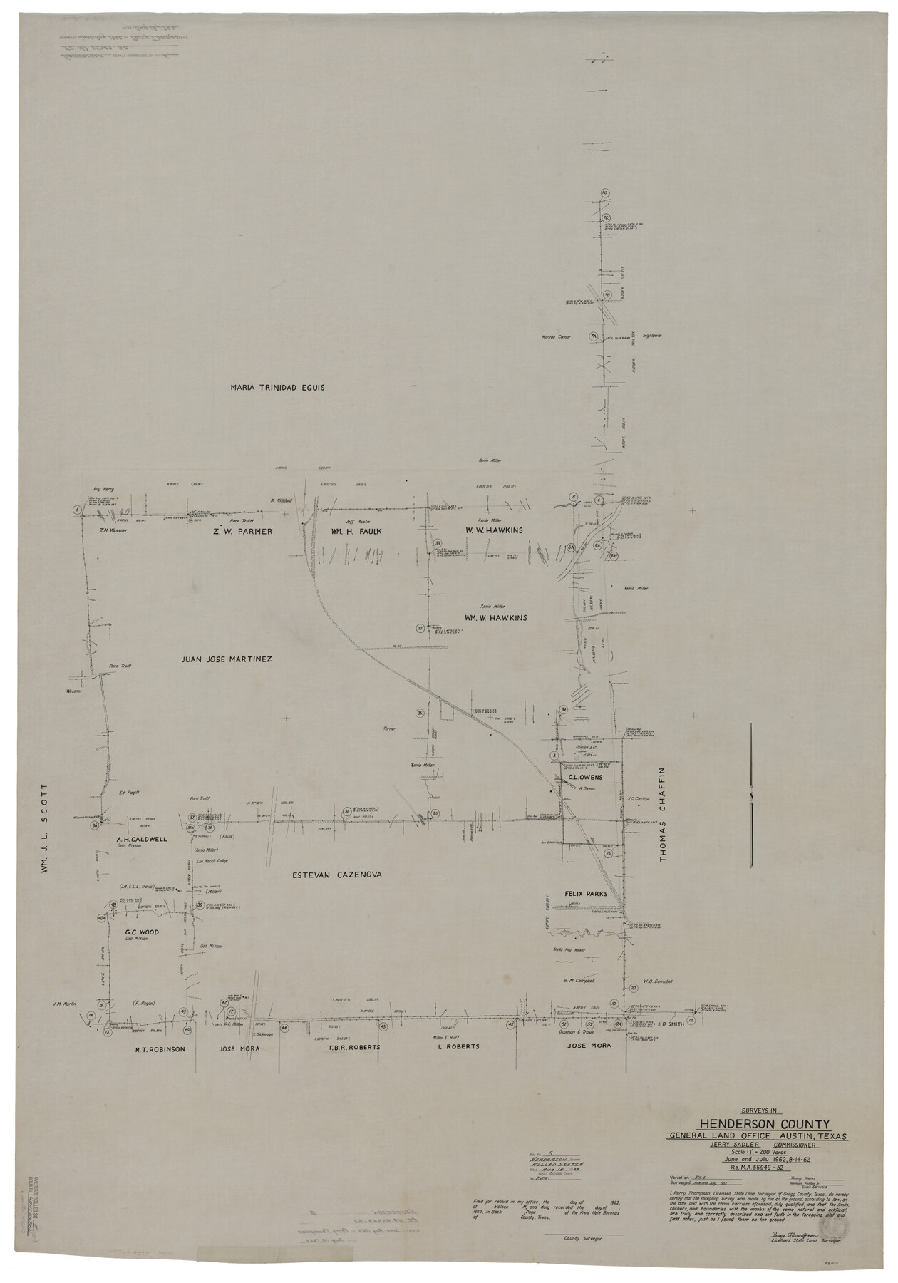 49660, Henderson County Rolled Sketch 5, General Map Collection