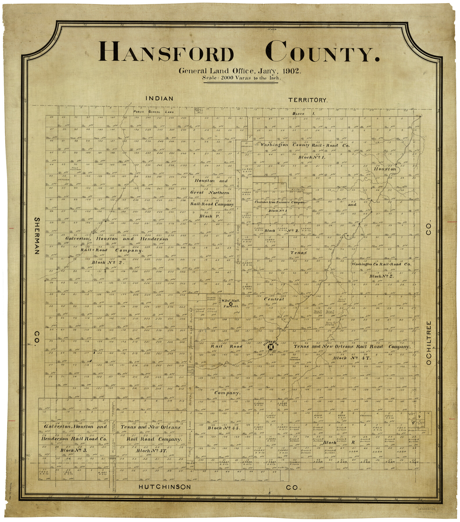 4969, Hansford County, General Map Collection