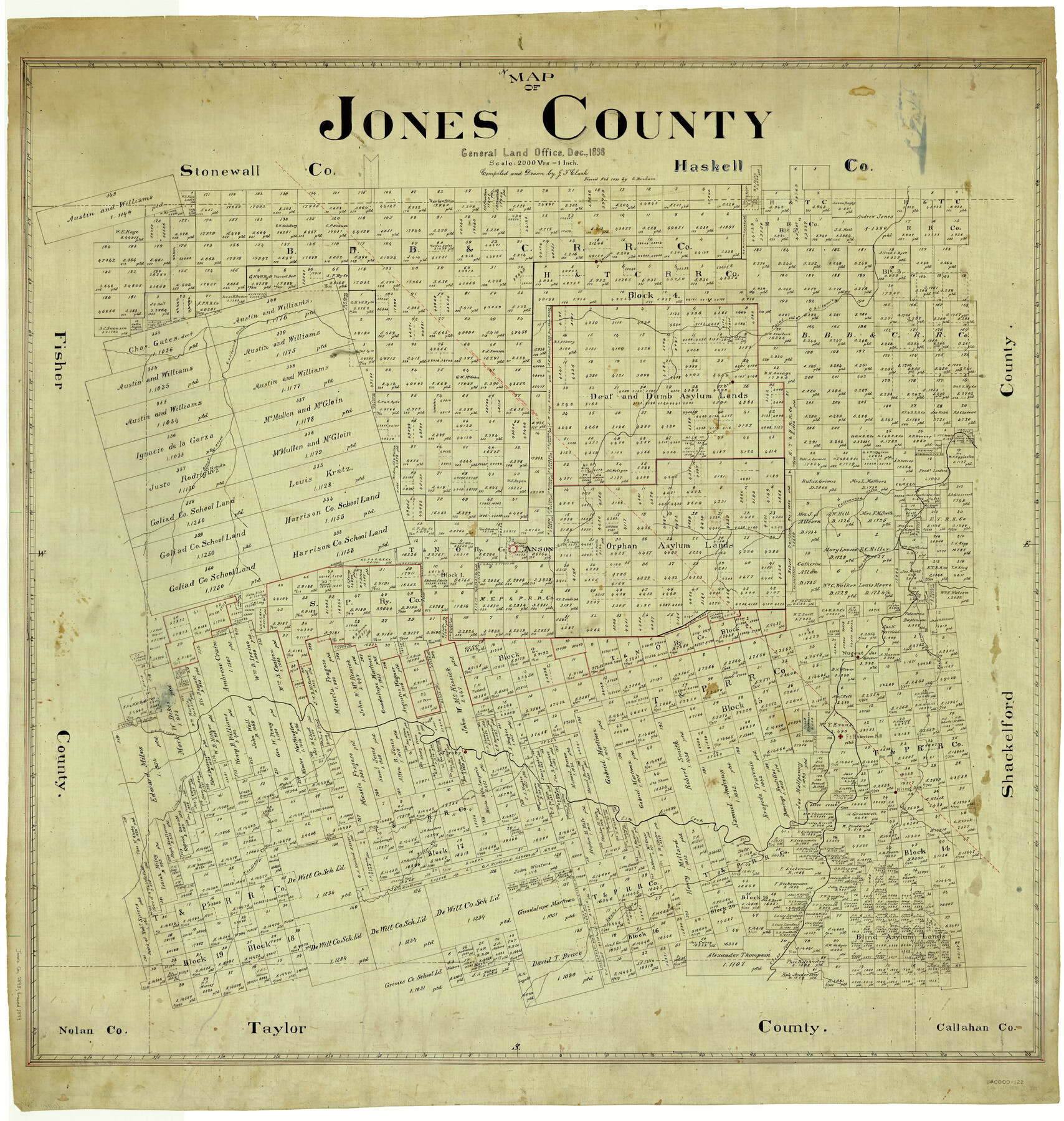 4996, Map of Jones County, General Map Collection