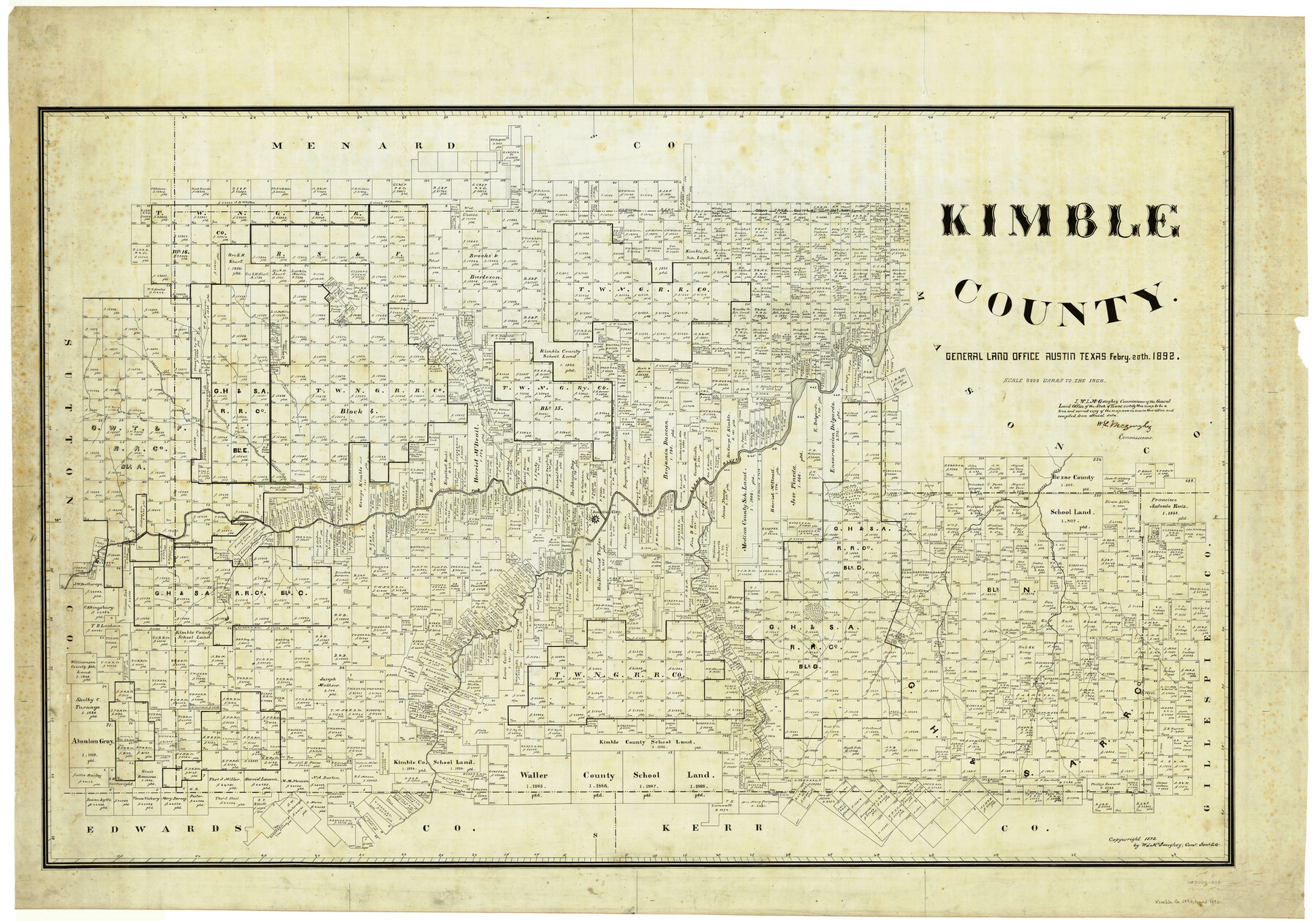 5003, Kimble County, General Map Collection