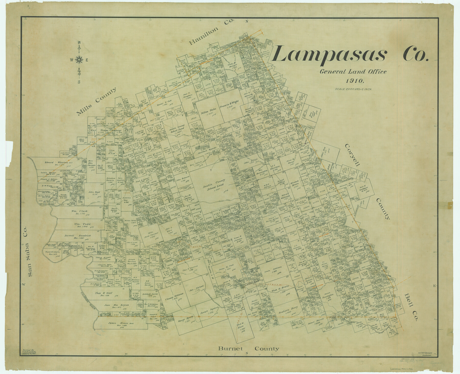 5010, Lampasas Co., General Map Collection