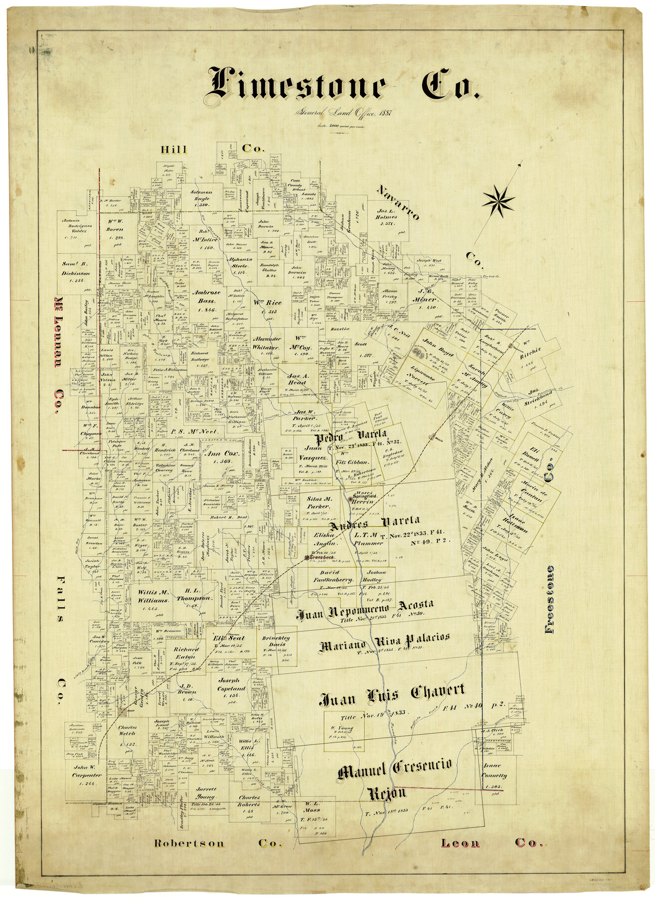 5016, Limestone Co., General Map Collection