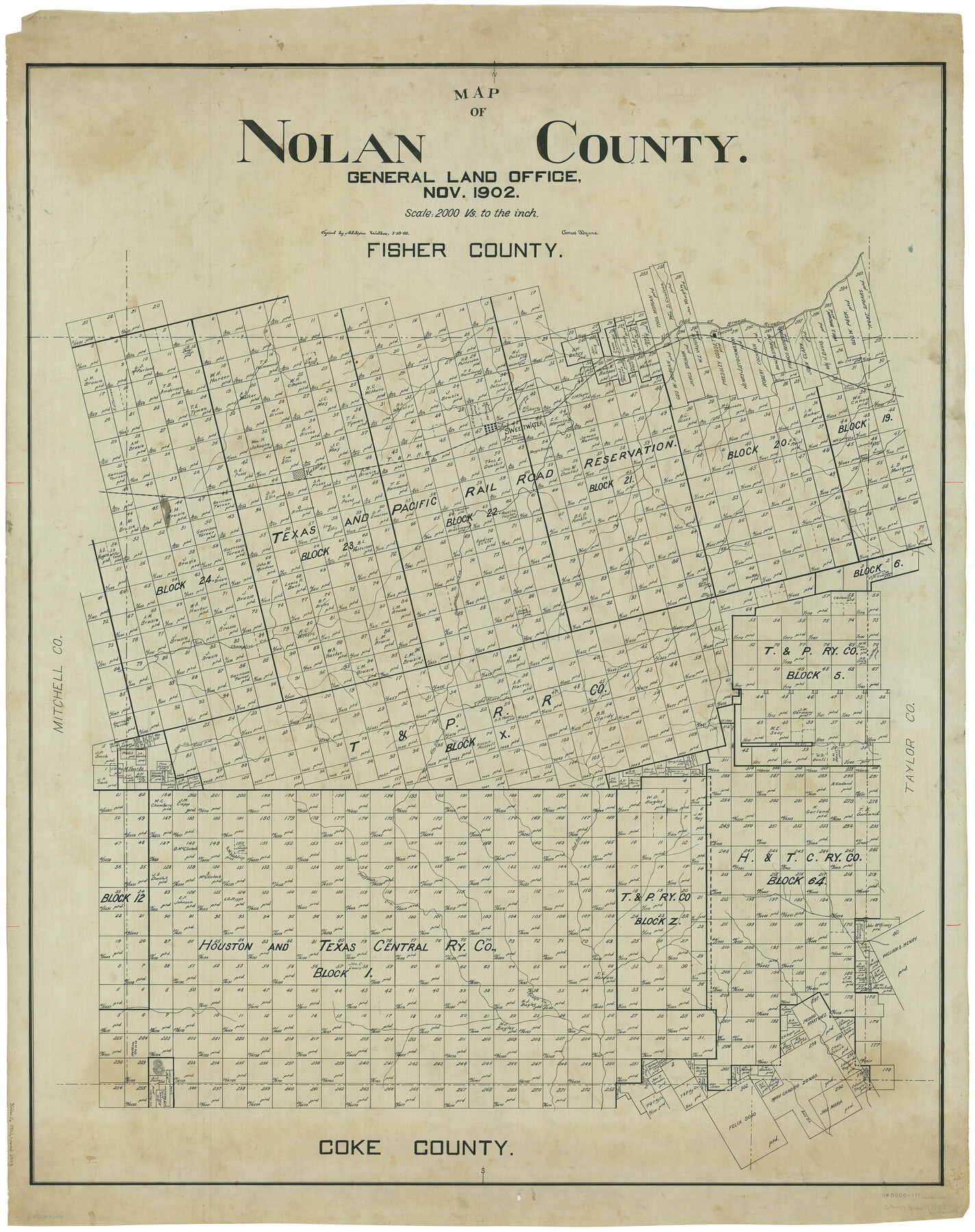 5021, Map of Nolan County, General Map Collection