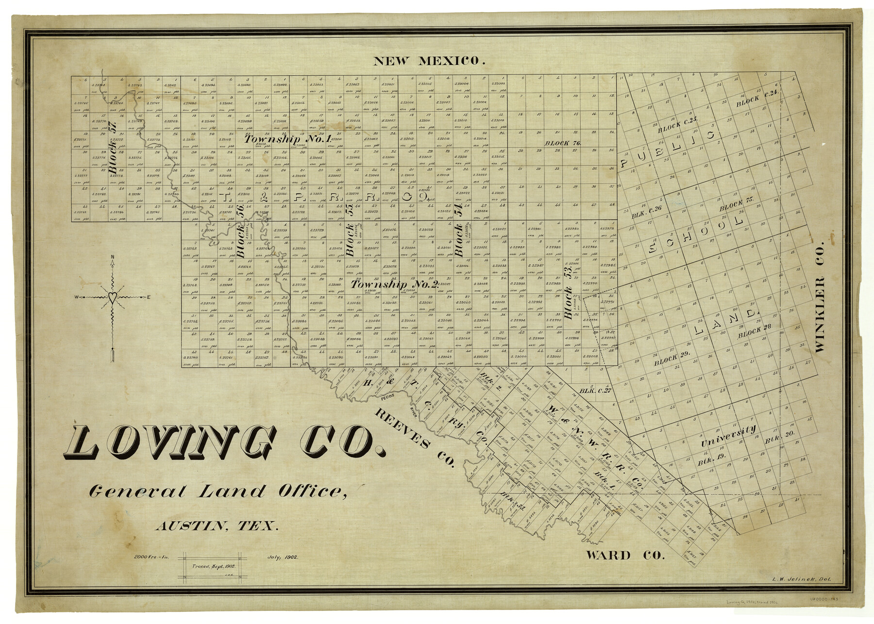 5026, Loving Co., General Map Collection