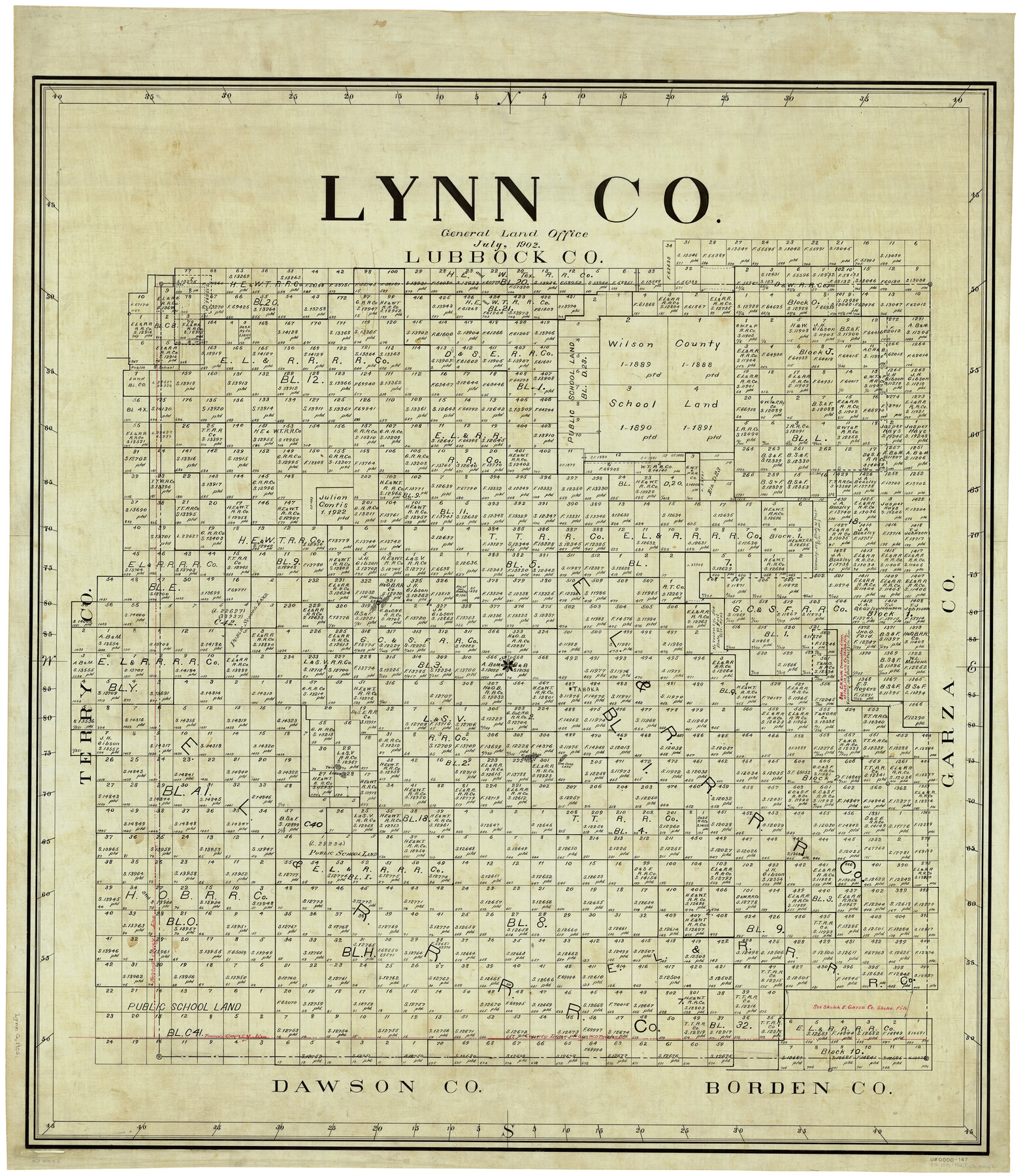 5028, Lynn Co., General Map Collection