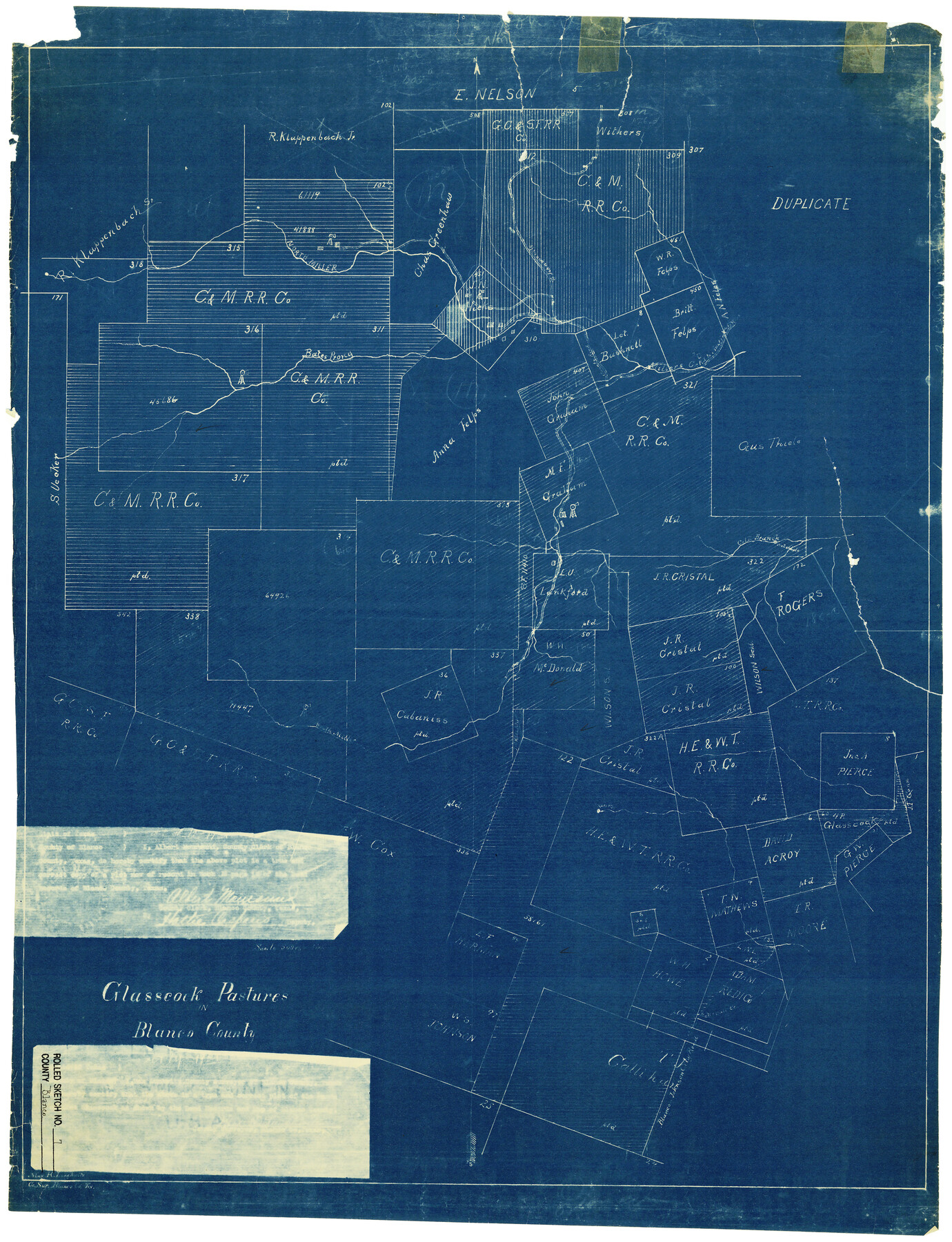 5144, Blanco County Rolled Sketch 7, General Map Collection
