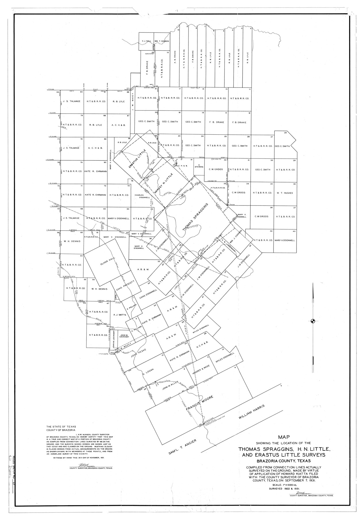 5167, Brazoria County Rolled Sketch 29, General Map Collection