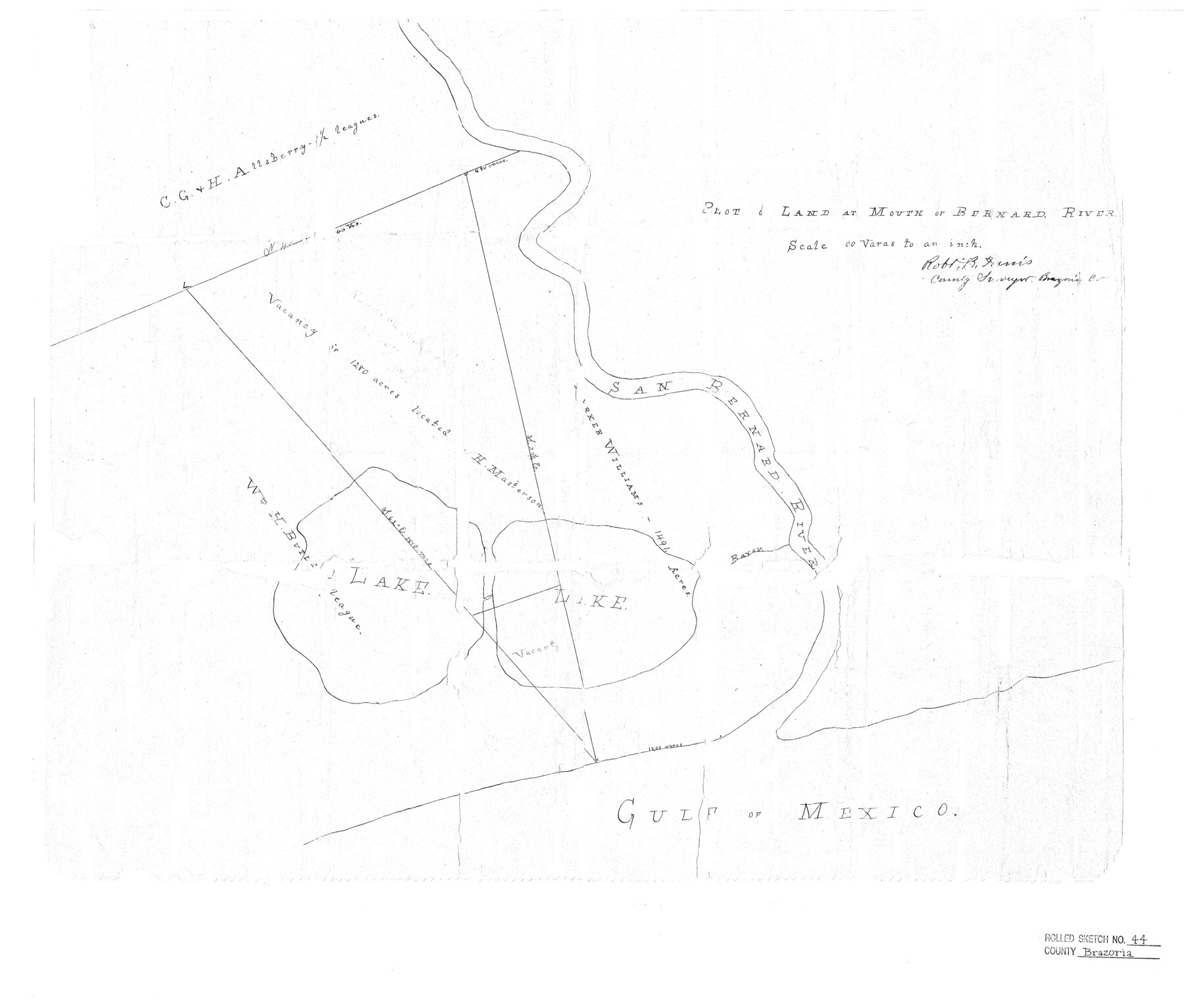 5178, Brazoria County Rolled Sketch 44, General Map Collection