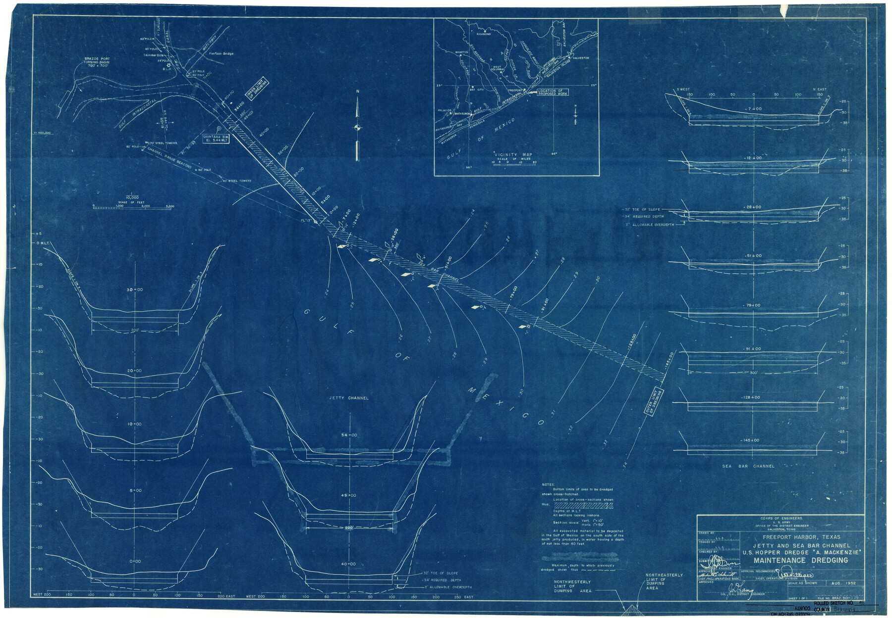 5181, Brazoria County Rolled Sketch 48, General Map Collection