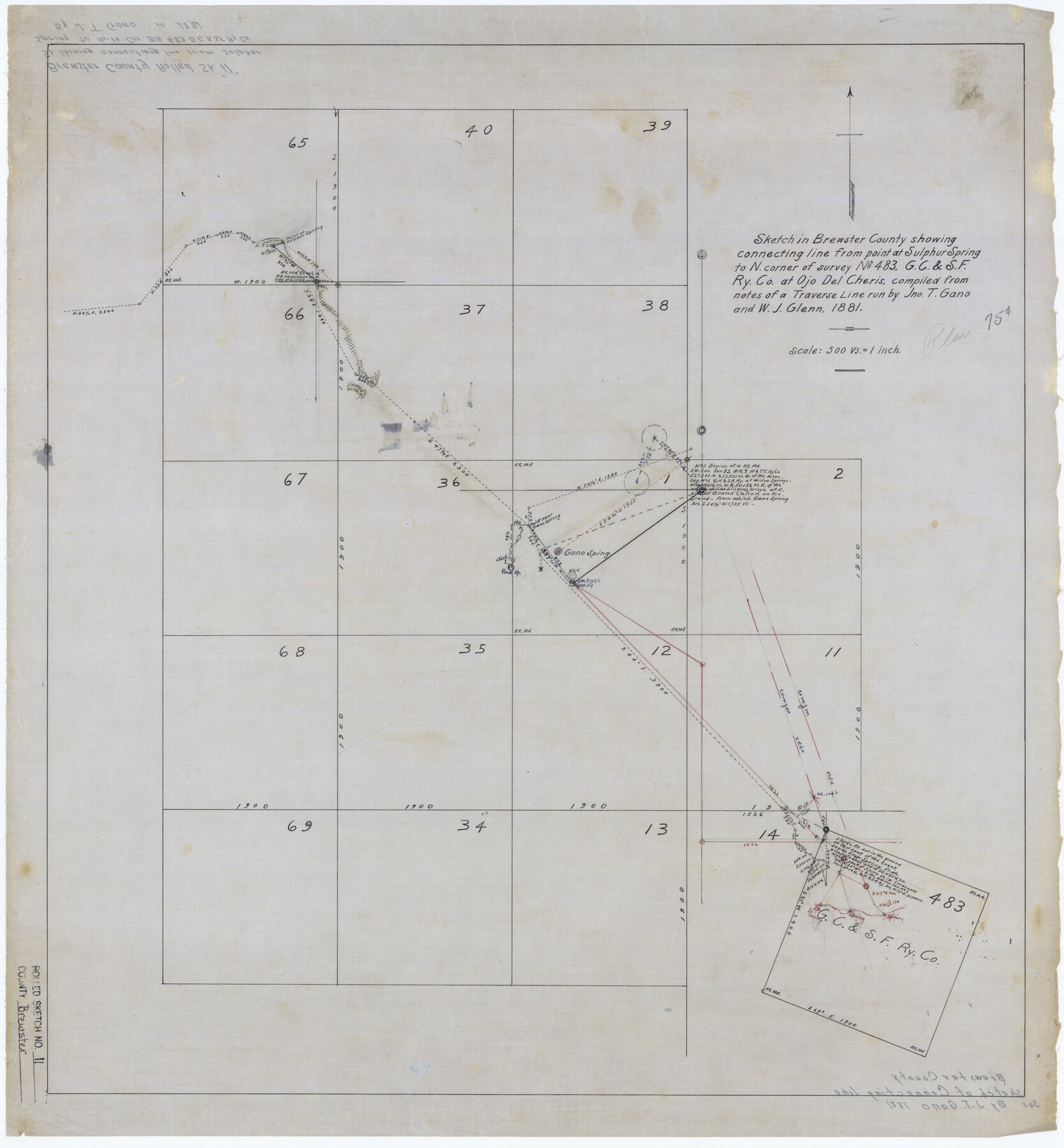 5191, Brewster County Rolled Sketch 11, General Map Collection