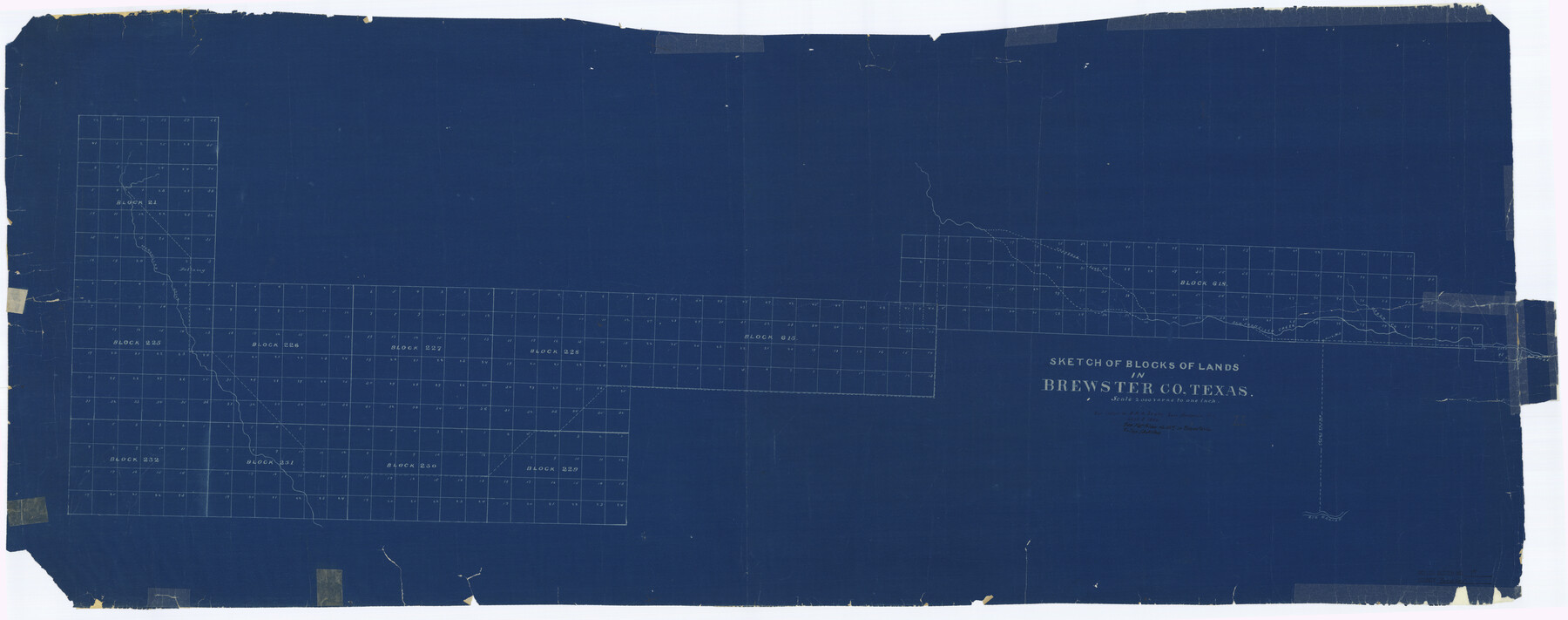 5195, Brewster County Rolled Sketch 17, General Map Collection