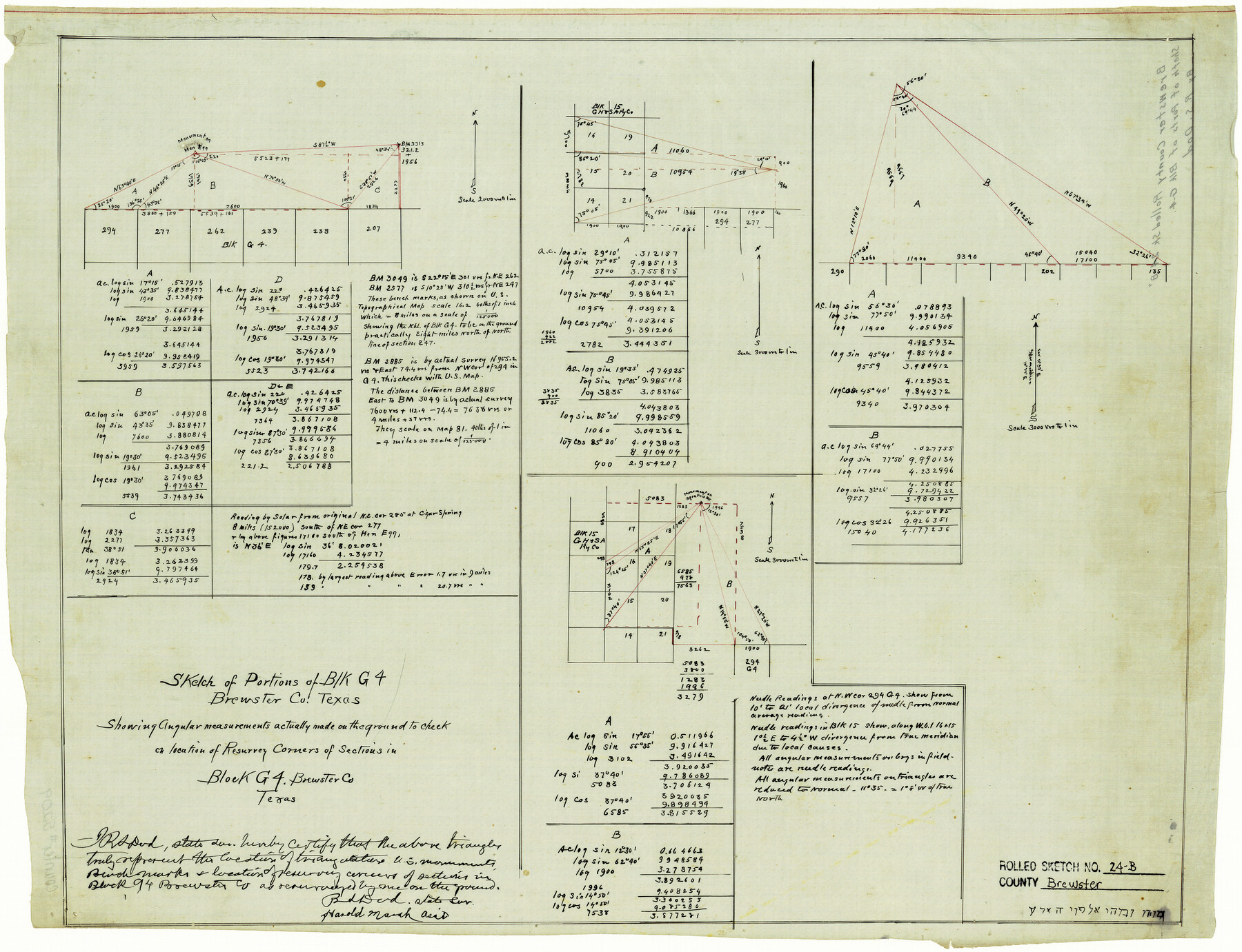 5209, Brewster County Rolled Sketch 24B, General Map Collection