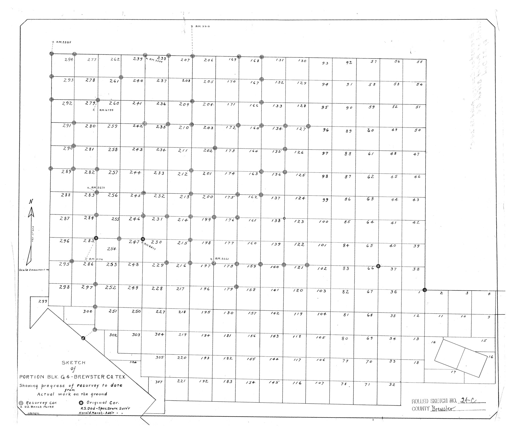 5210, Brewster County Rolled Sketch 24C, General Map Collection