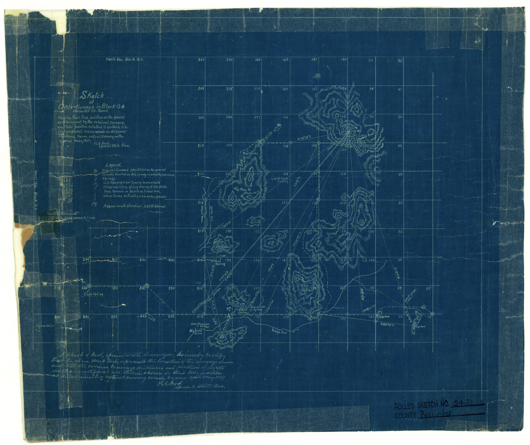 5211, Brewster County Rolled Sketch 24D, General Map Collection