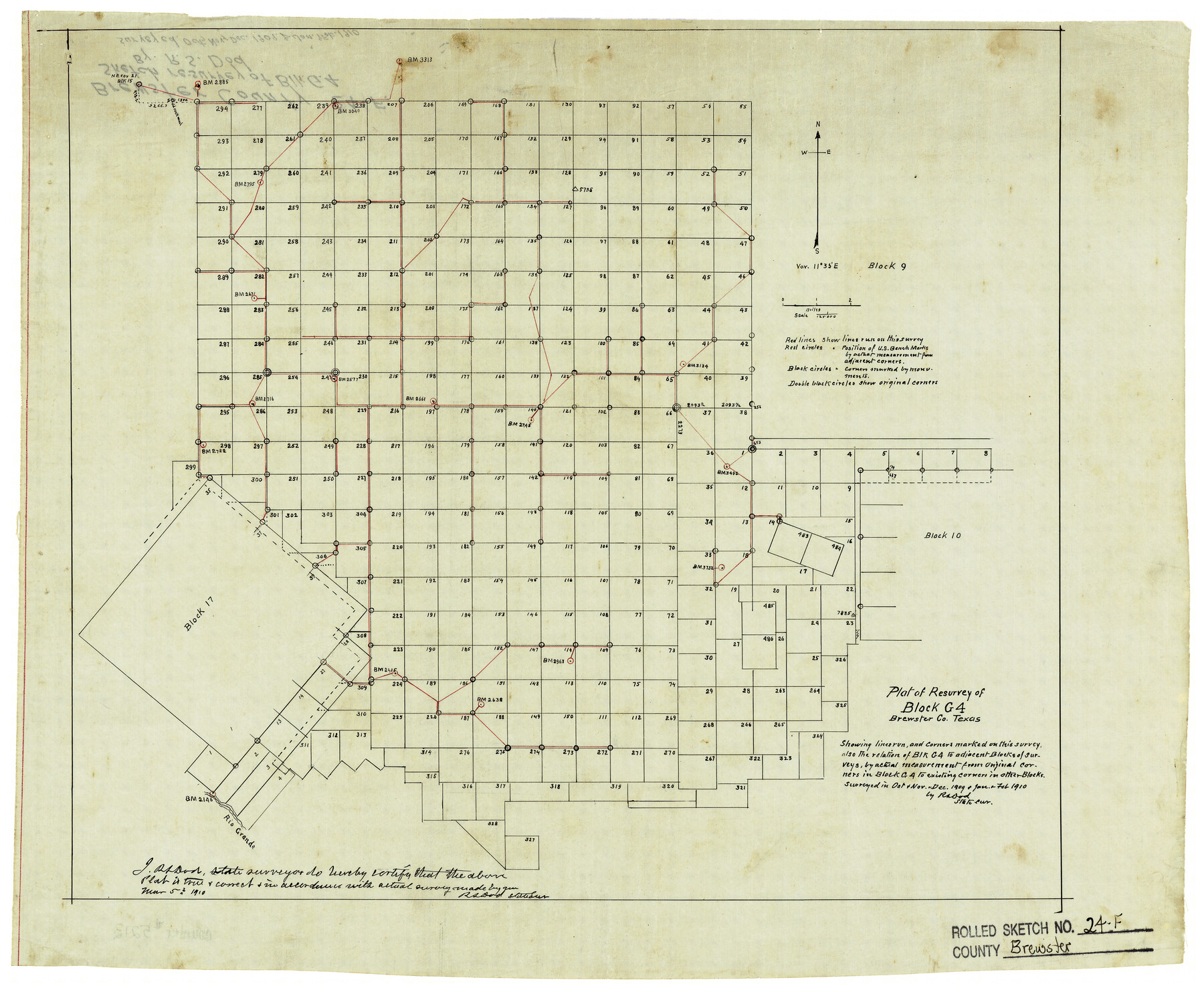 5213, Brewster County Rolled Sketch 24F, General Map Collection

