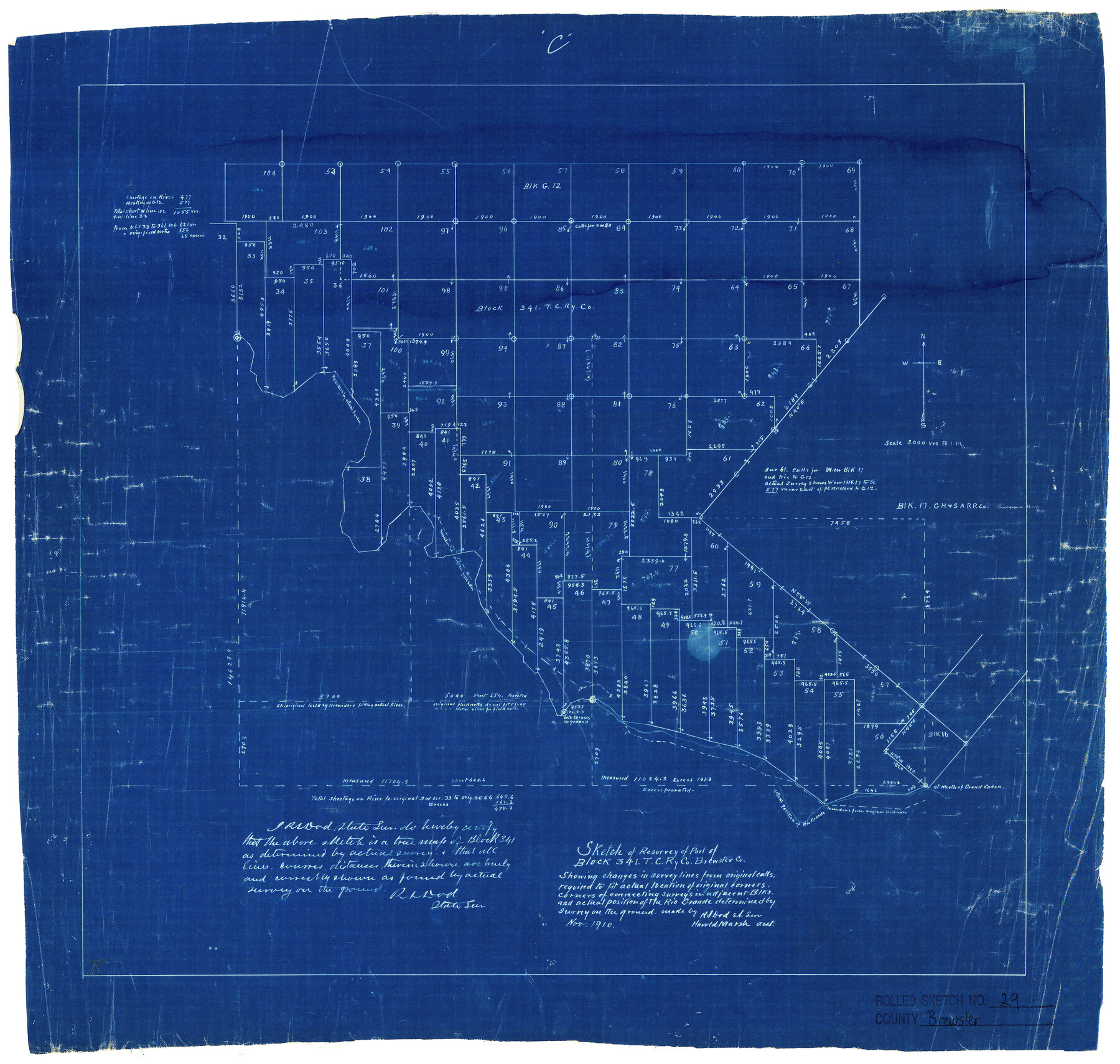 5216, Brewster County Rolled Sketch 29, General Map Collection
