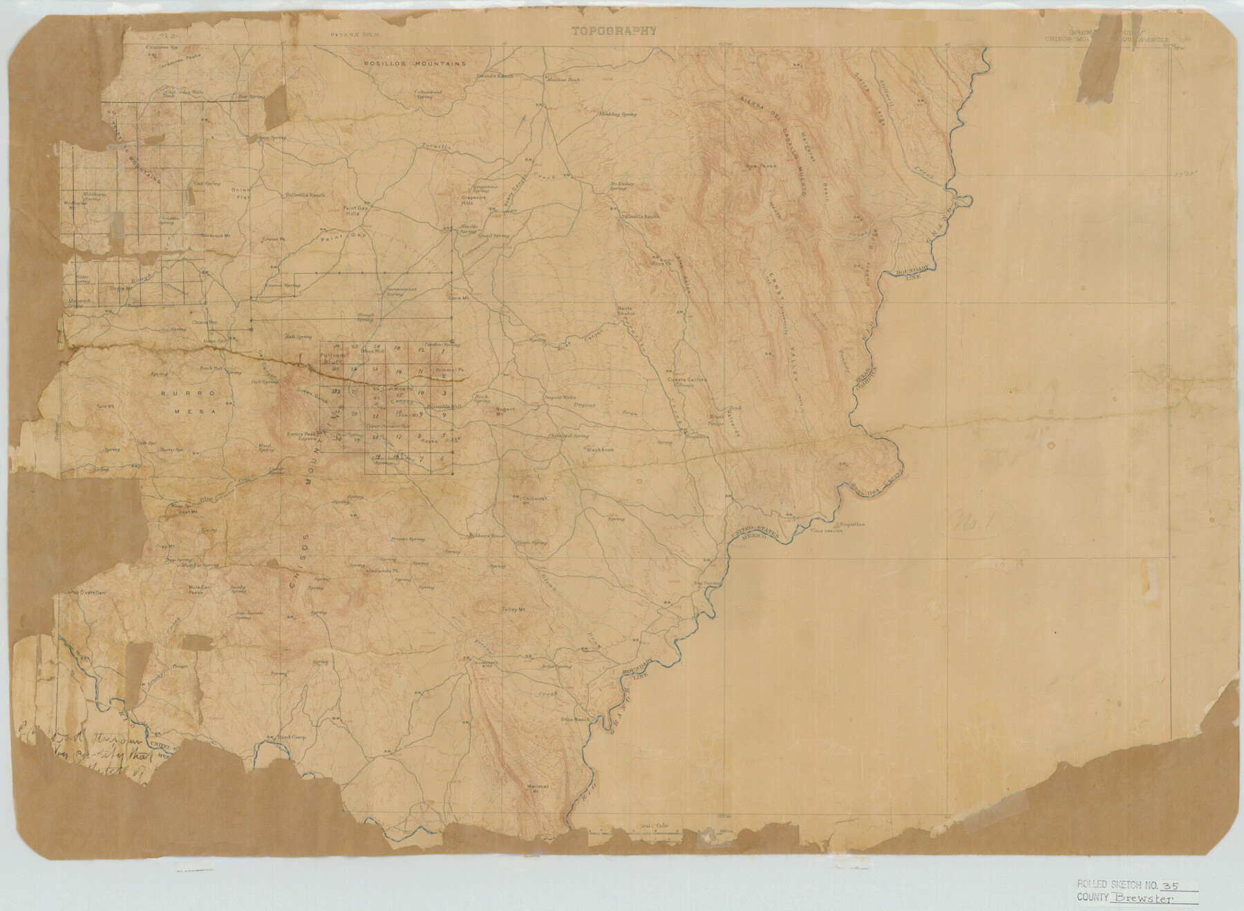 5218, Brewster County Rolled Sketch 35, General Map Collection