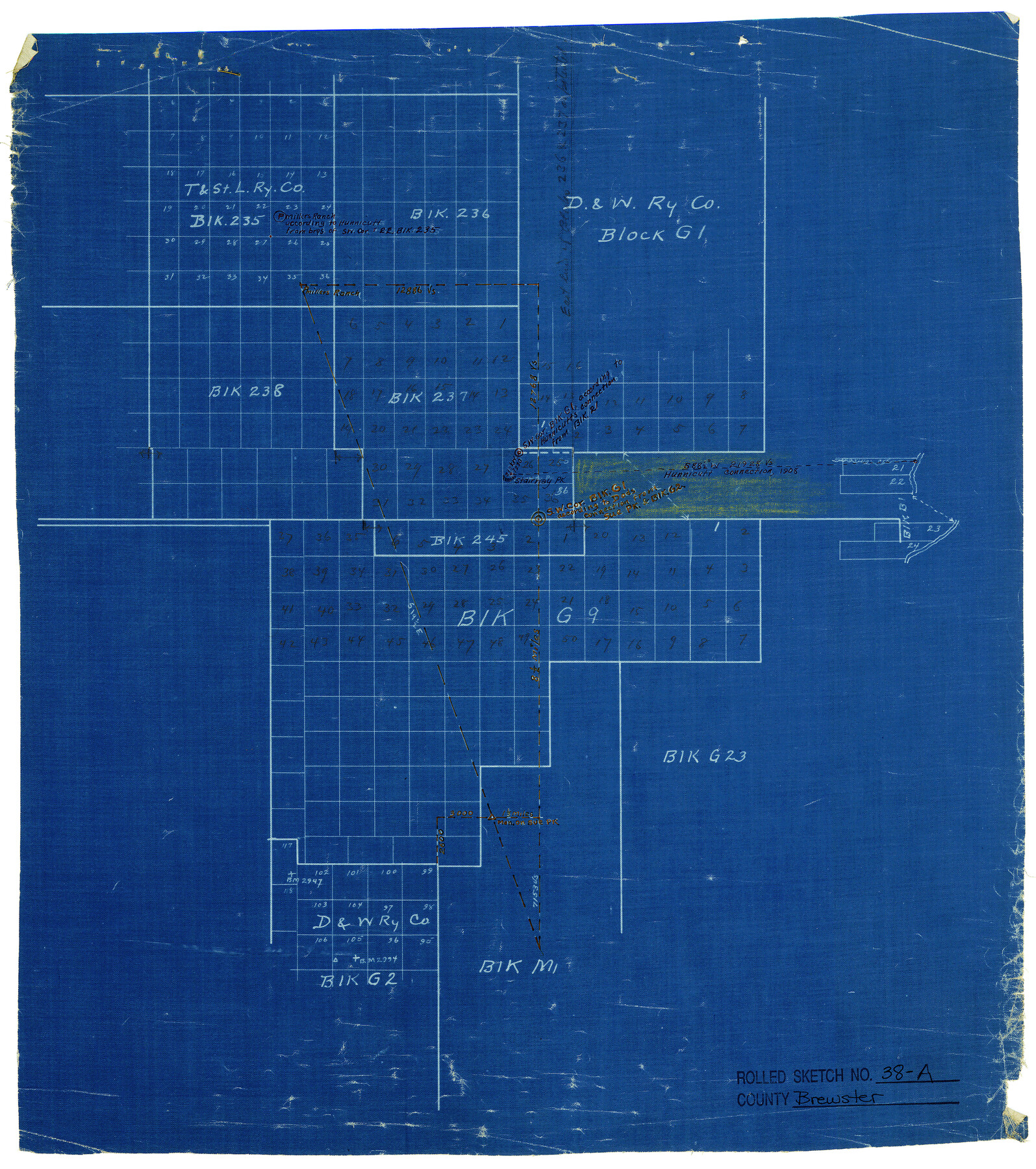 5219, Brewster County Rolled Sketch 38A, General Map Collection
