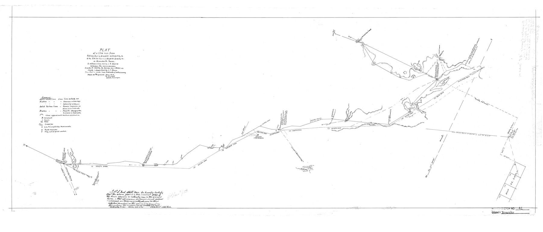 5220, Brewster County Rolled Sketch 42, General Map Collection