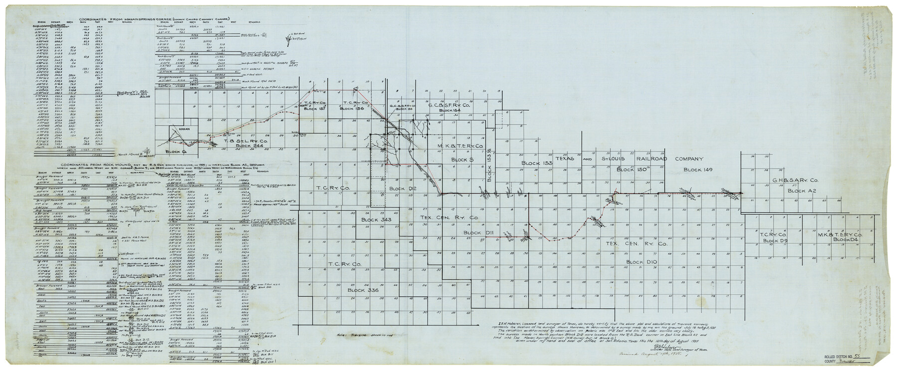 5227, Brewster County Rolled Sketch 55, General Map Collection
