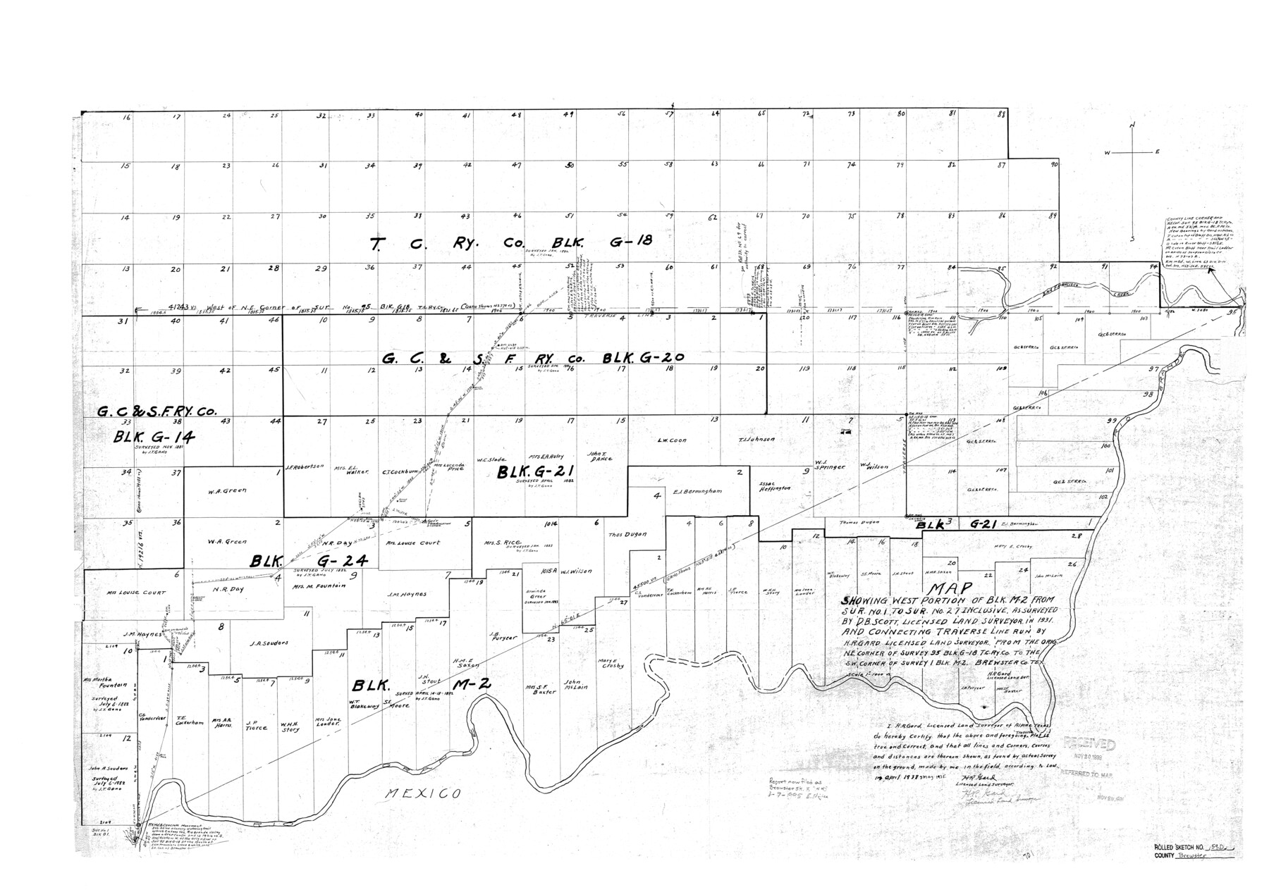 5231, Brewster County Rolled Sketch 59D, General Map Collection