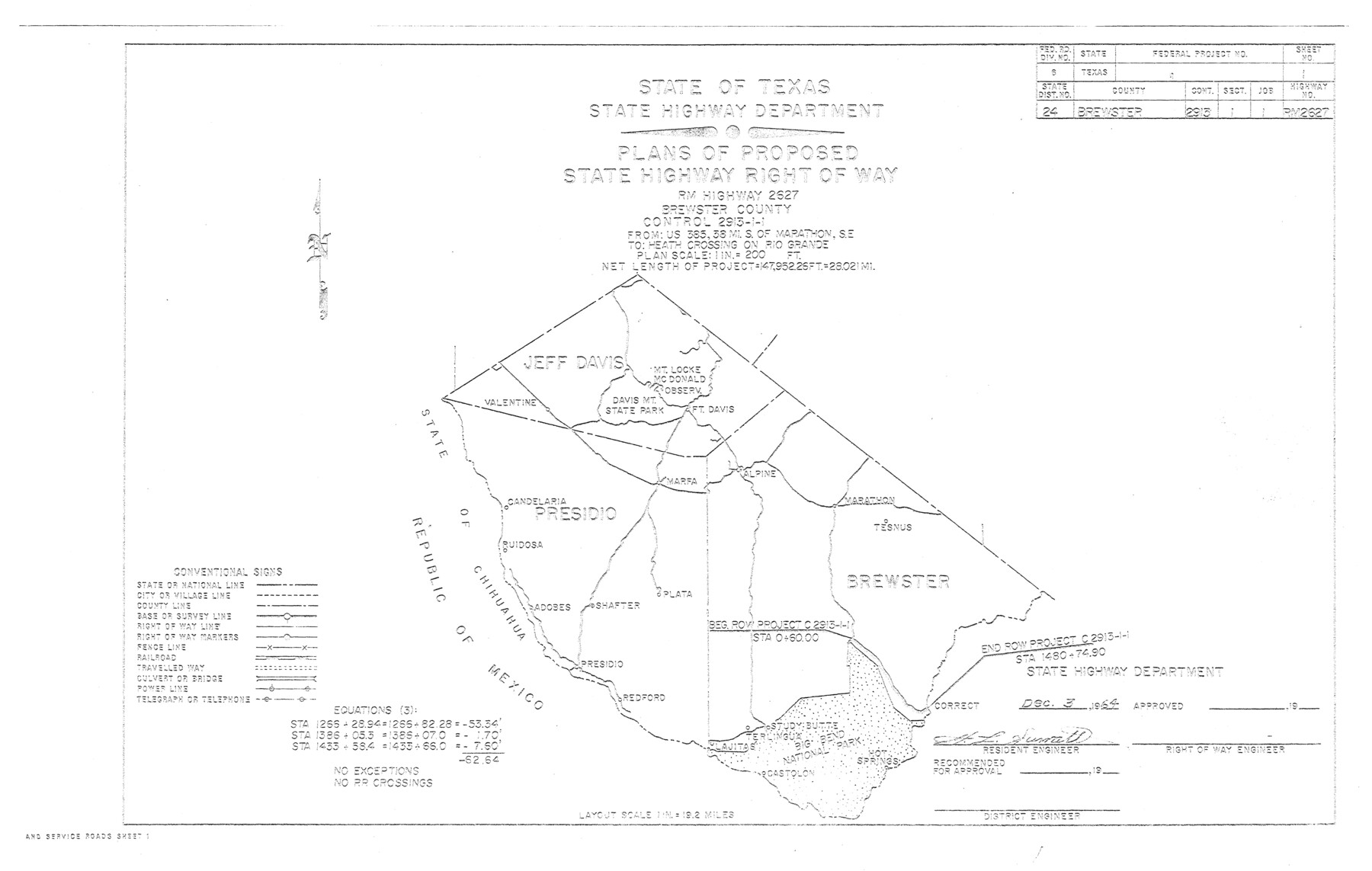 5264, Brewster County Rolled Sketch 114, General Map Collection