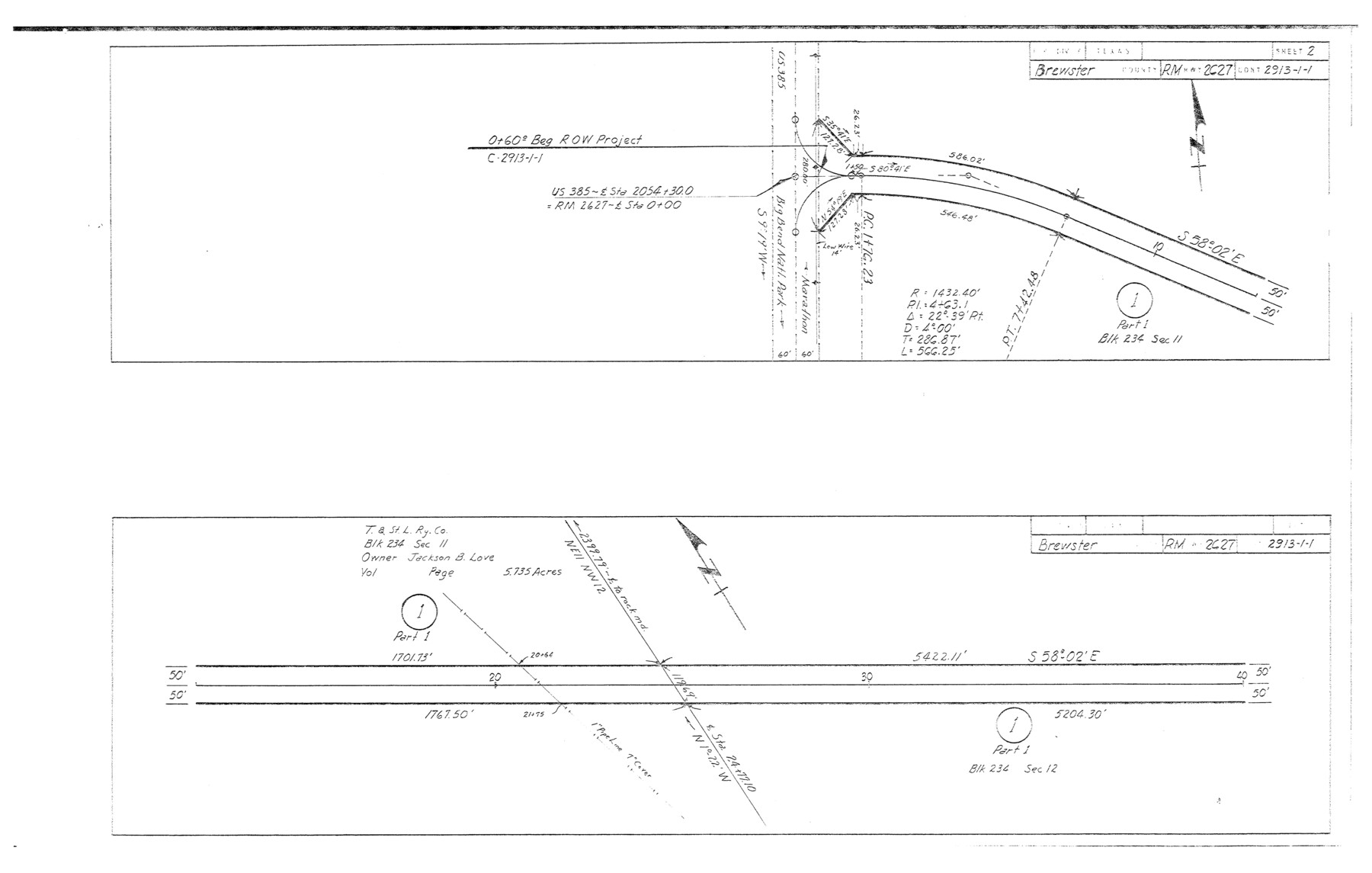 5265, Brewster County Rolled Sketch 114, General Map Collection