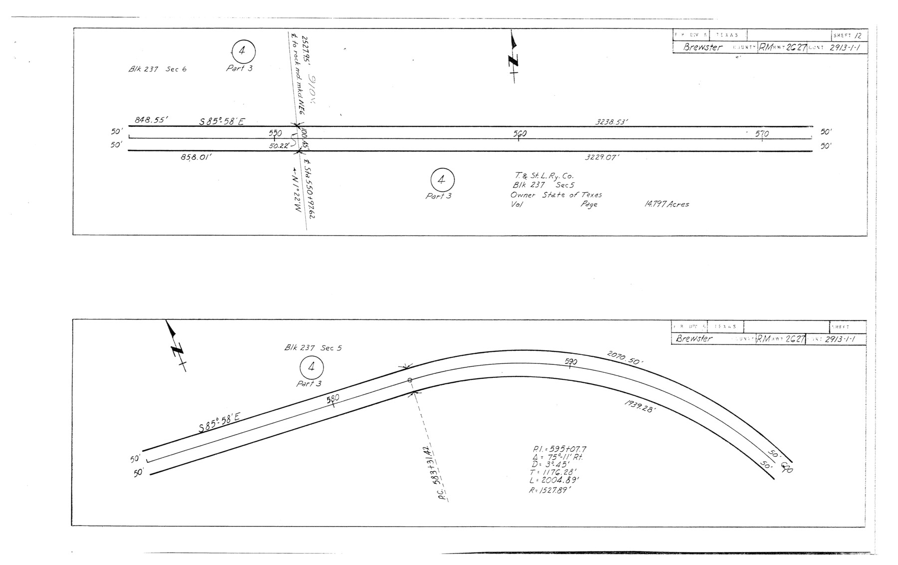 5275, Brewster County Rolled Sketch 114, General Map Collection