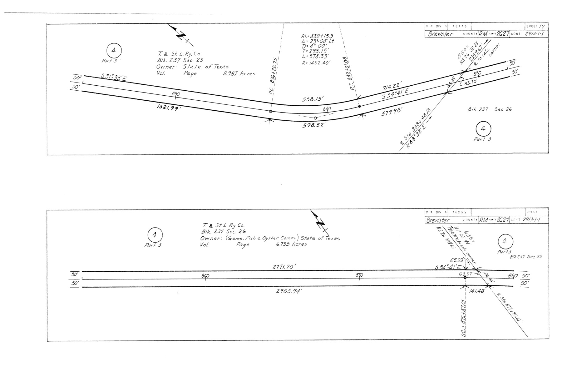 5280, Brewster County Rolled Sketch 114, General Map Collection