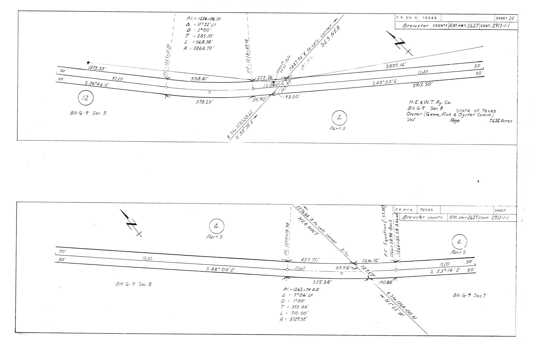 5287, Brewster County Rolled Sketch 114, General Map Collection