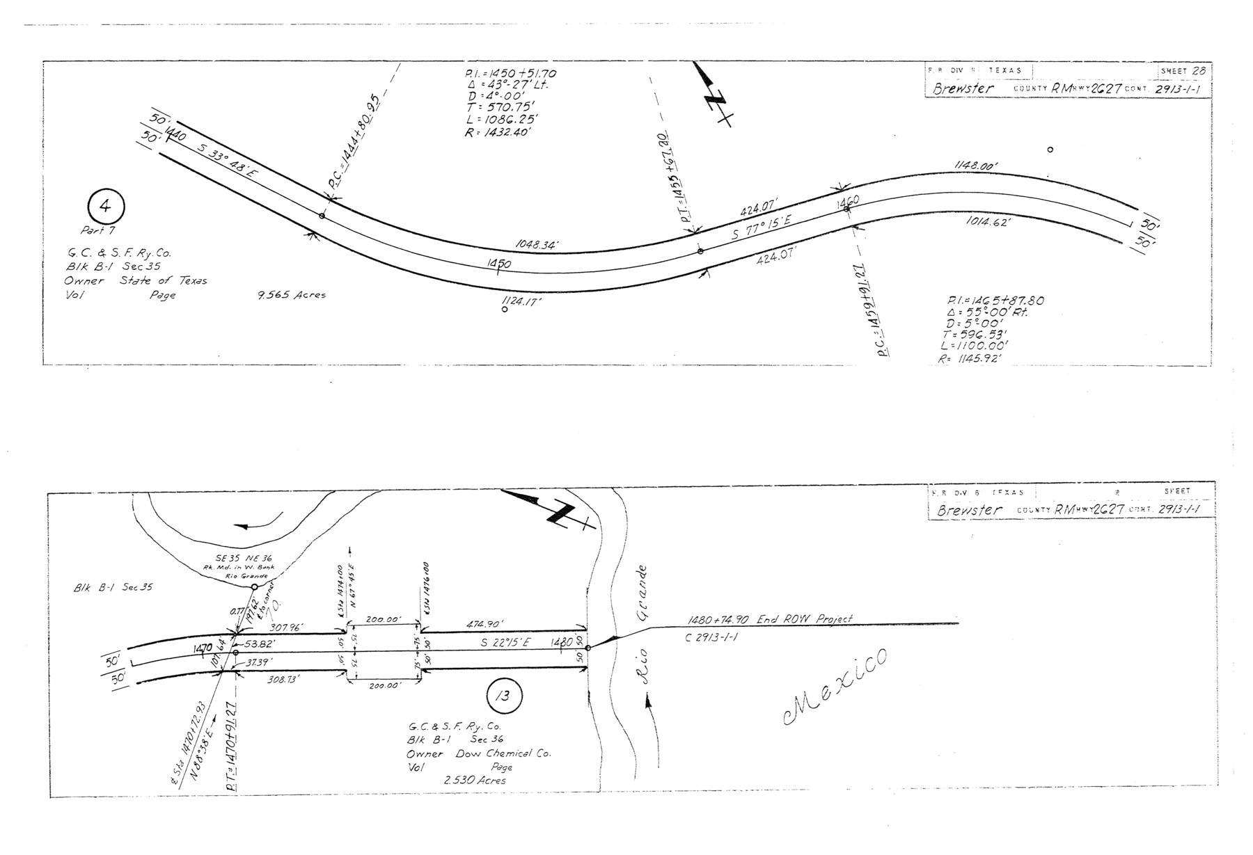 5291, Brewster County Rolled Sketch 114, General Map Collection