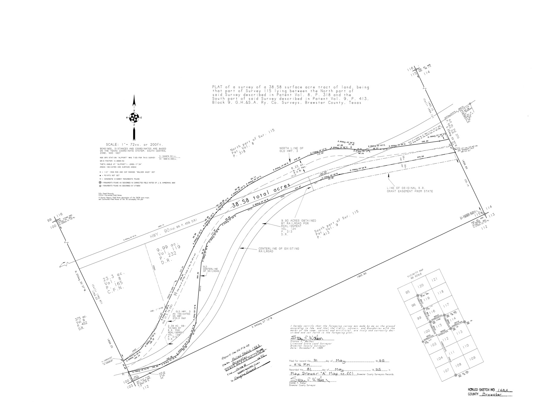 5314, Brewster County Rolled Sketch 148A, General Map Collection