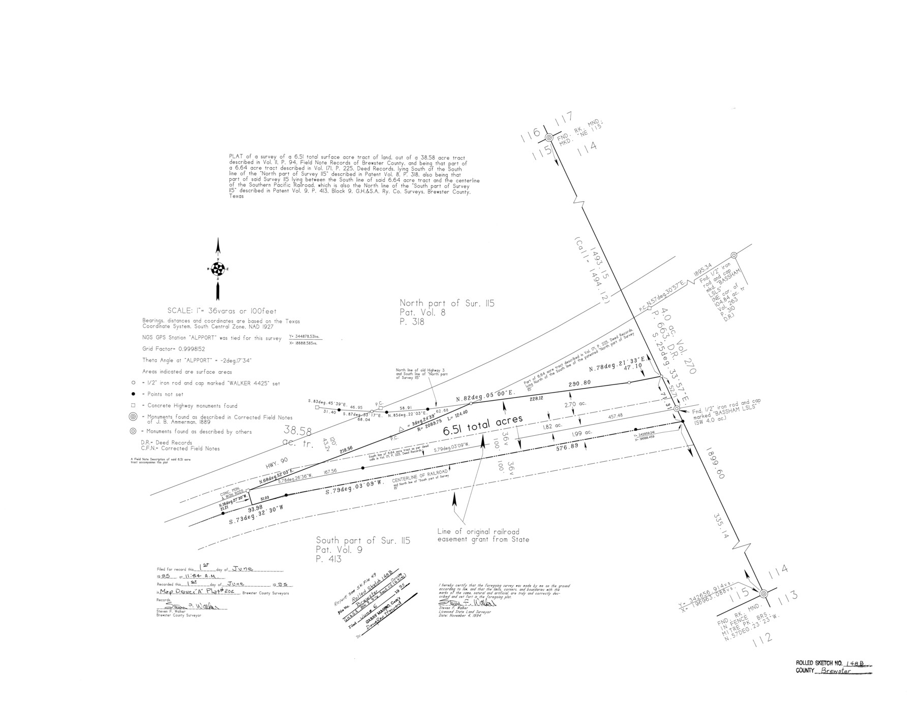 5315, Brewster County Rolled Sketch 148B, General Map Collection