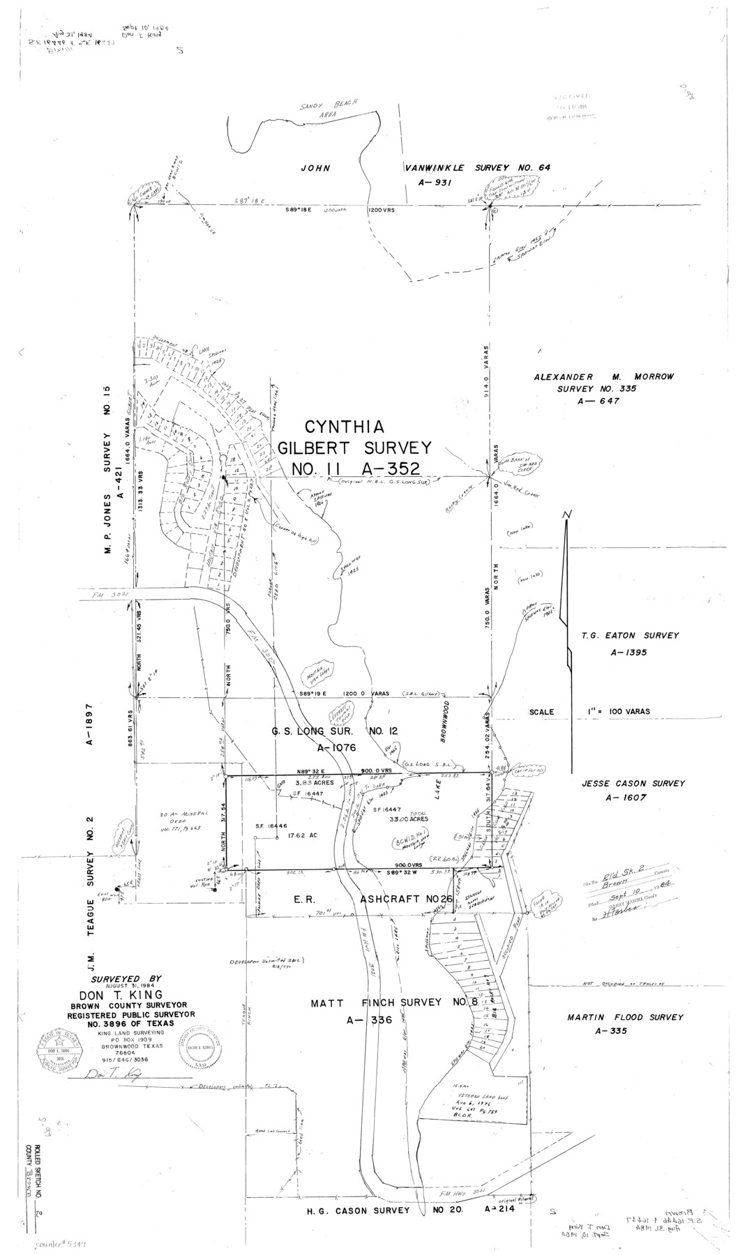 5349, Brown County Rolled Sketch 2, General Map Collection