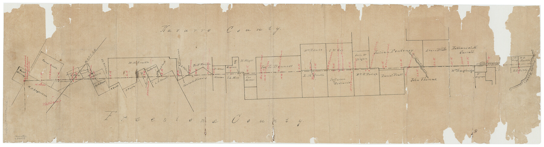 53608, Freestone County Boundary File 30d, General Map Collection
