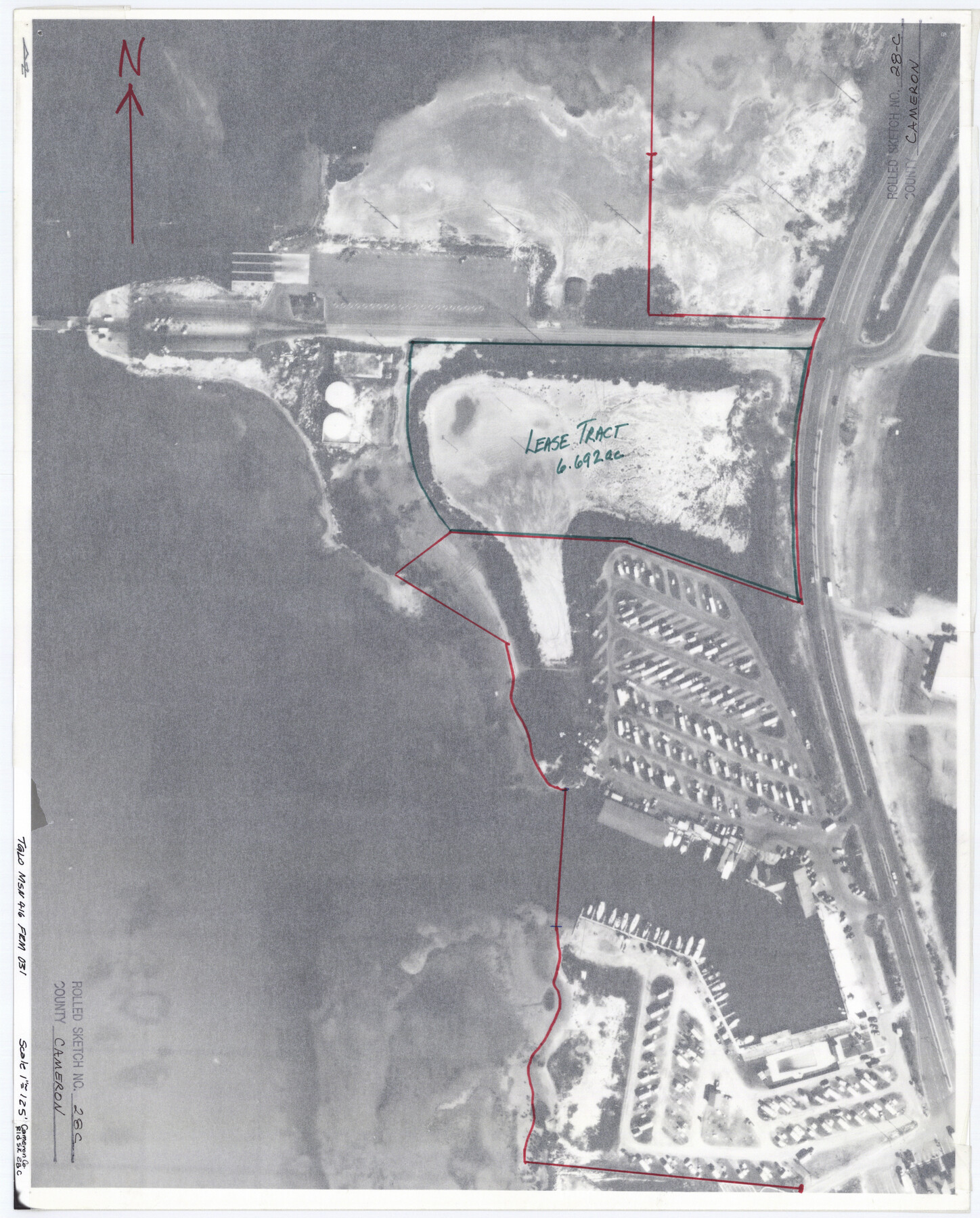 5393, Cameron County Rolled Sketch 28C, General Map Collection