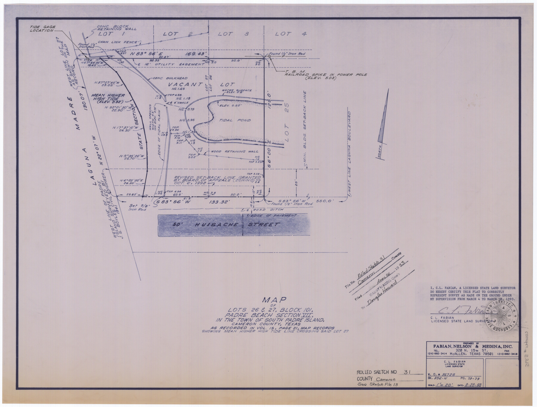 5395, Cameron County Rolled Sketch 31, General Map Collection