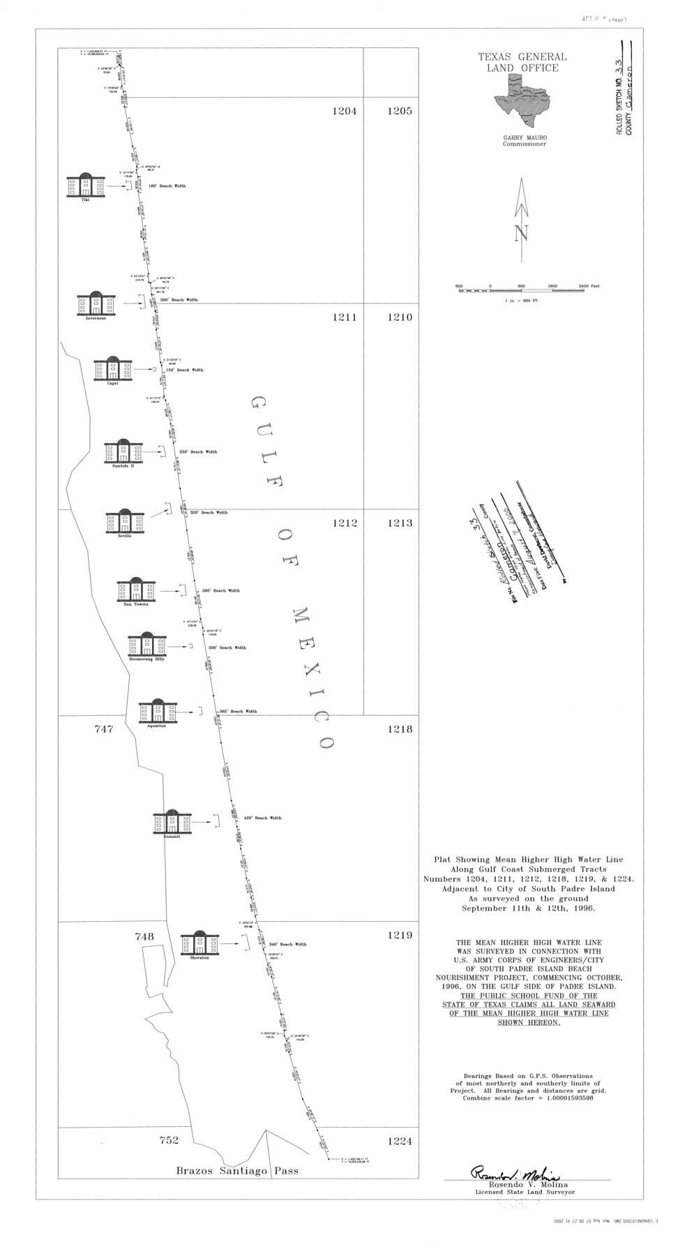 5396, Cameron County Rolled Sketch 33, General Map Collection