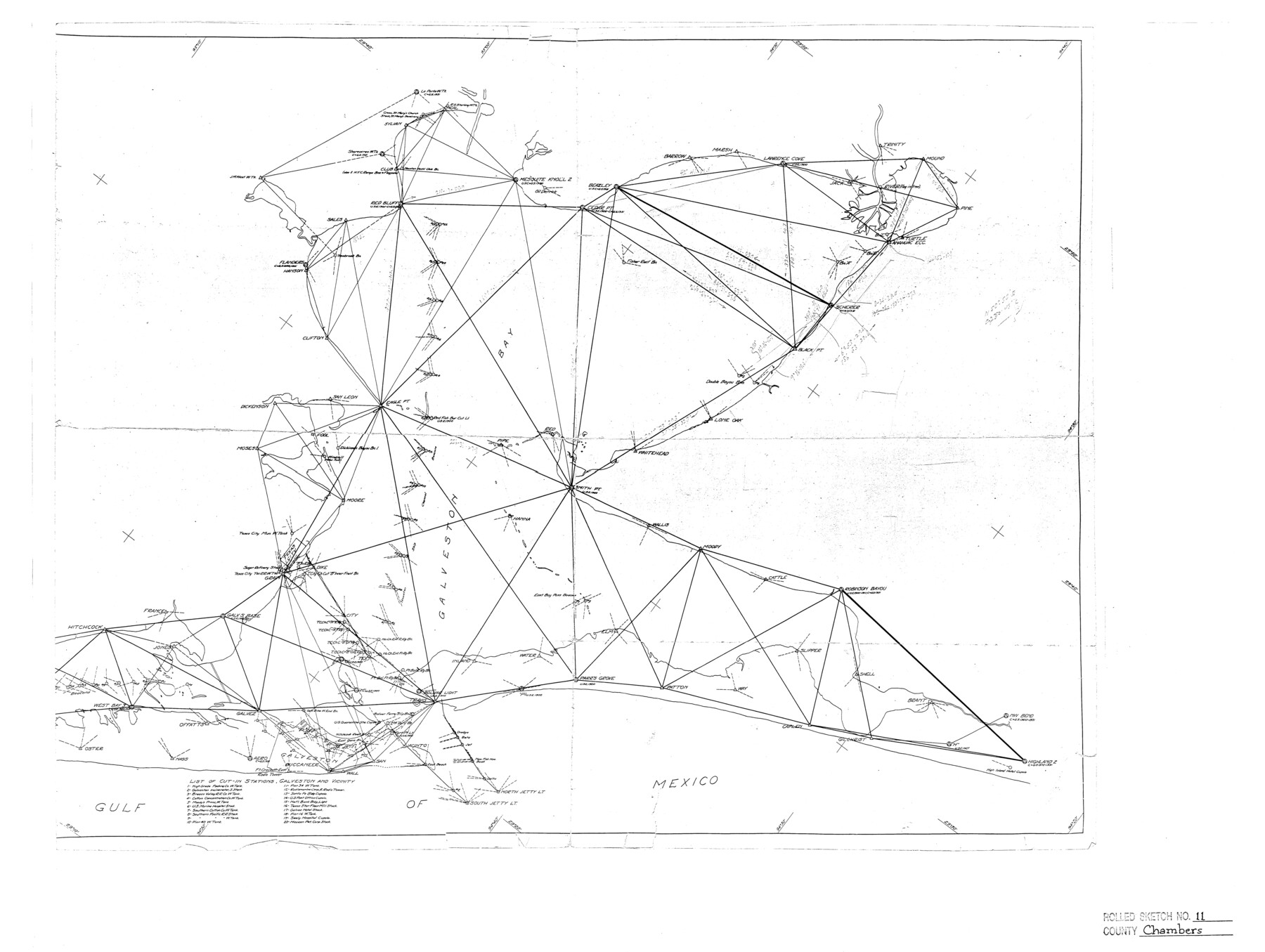 5424, Chambers County Rolled Sketch 11, General Map Collection